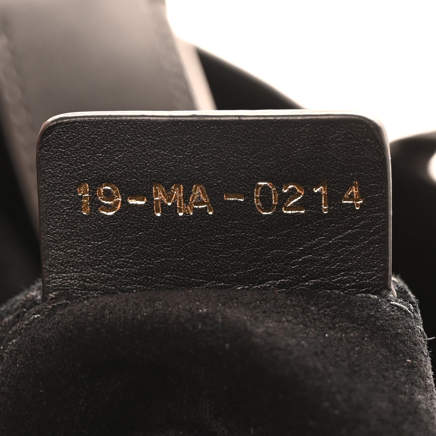 Calfskin Macrocannage Large Toujours Black
