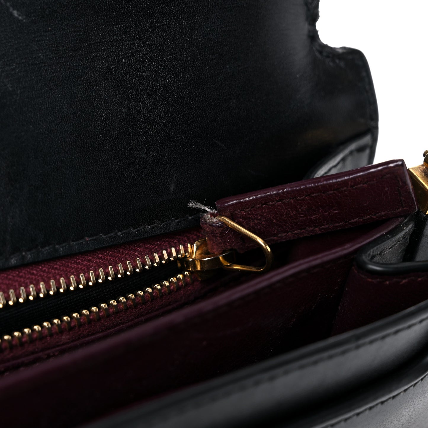 Smooth Calfskin Monogram Cassandra Clasp Bag Black