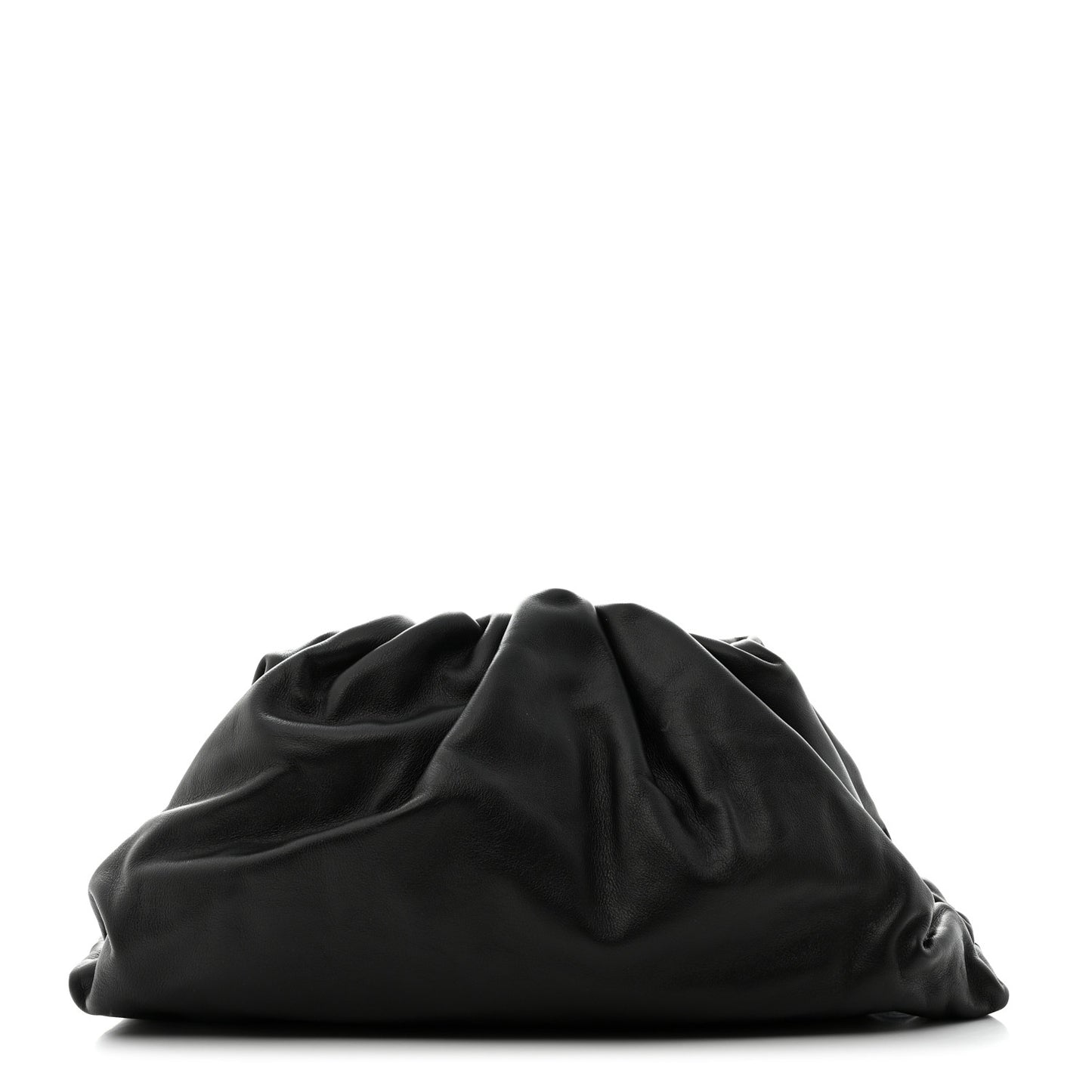 Smooth Butter Calf The Pouch Oversized Clutch Black