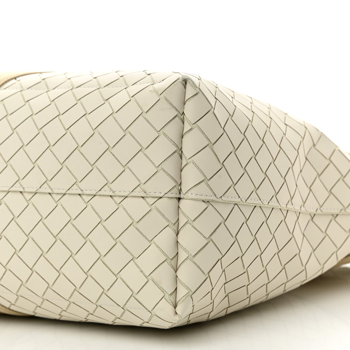 Intreccio Rubber East West Tote White