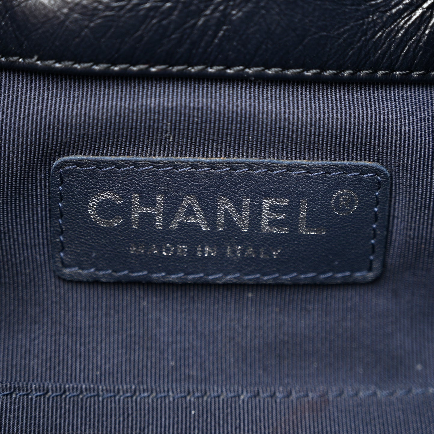 Shearling Small Gabrielle Backpack Navy