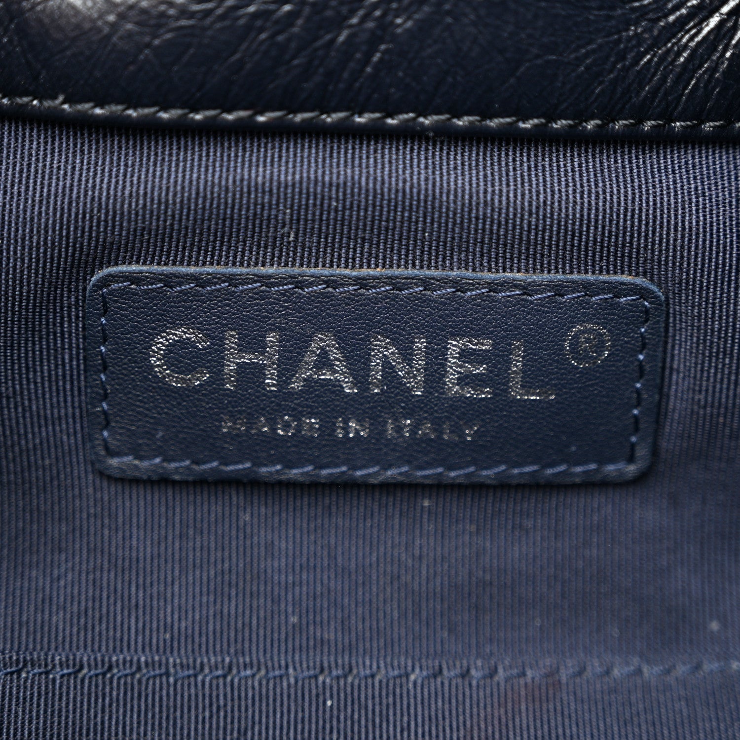 Chanel Shearling Small Gabrielle Backpack Navy 6 of 10