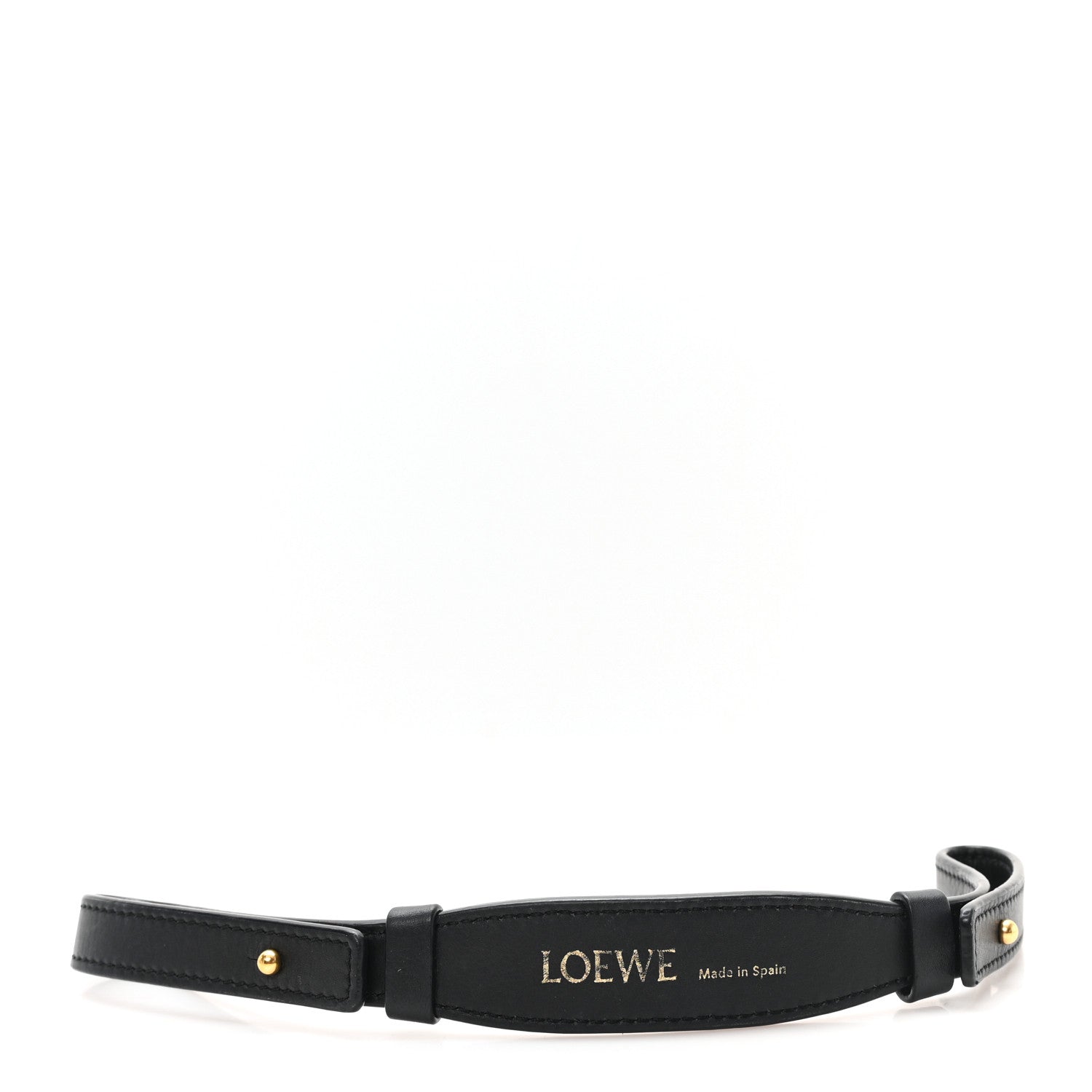 Loewe Calfskin Branded Short Strap Black 1777921 – FASHIONPHILE