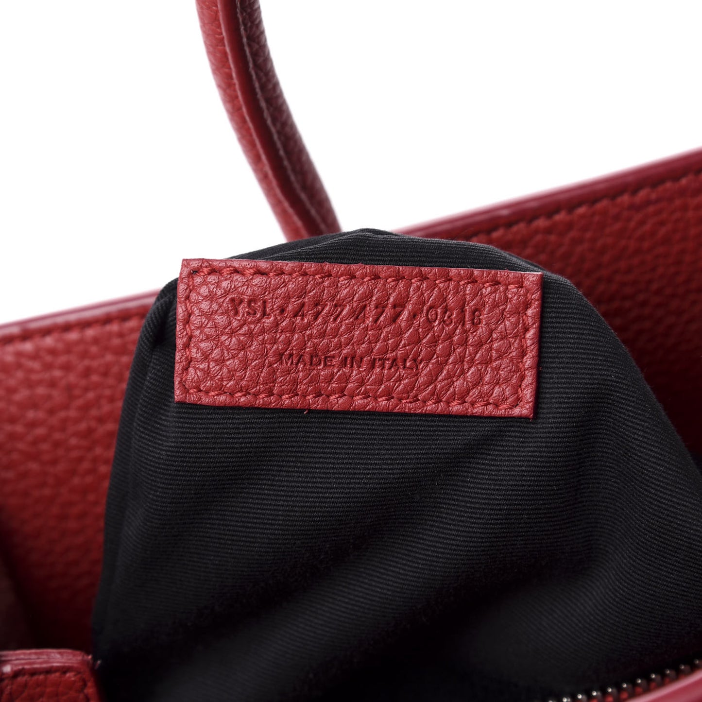 Grained Calfskin Baby Sac De Jour Souple Red