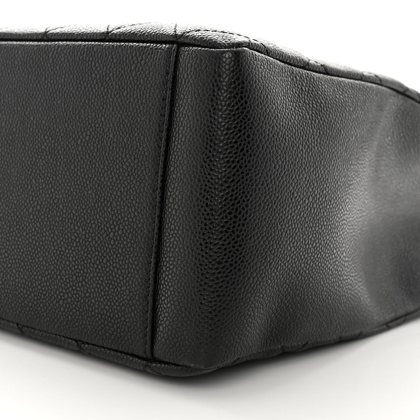 Caviar Quilted Grand Shopping Tote GST Black
