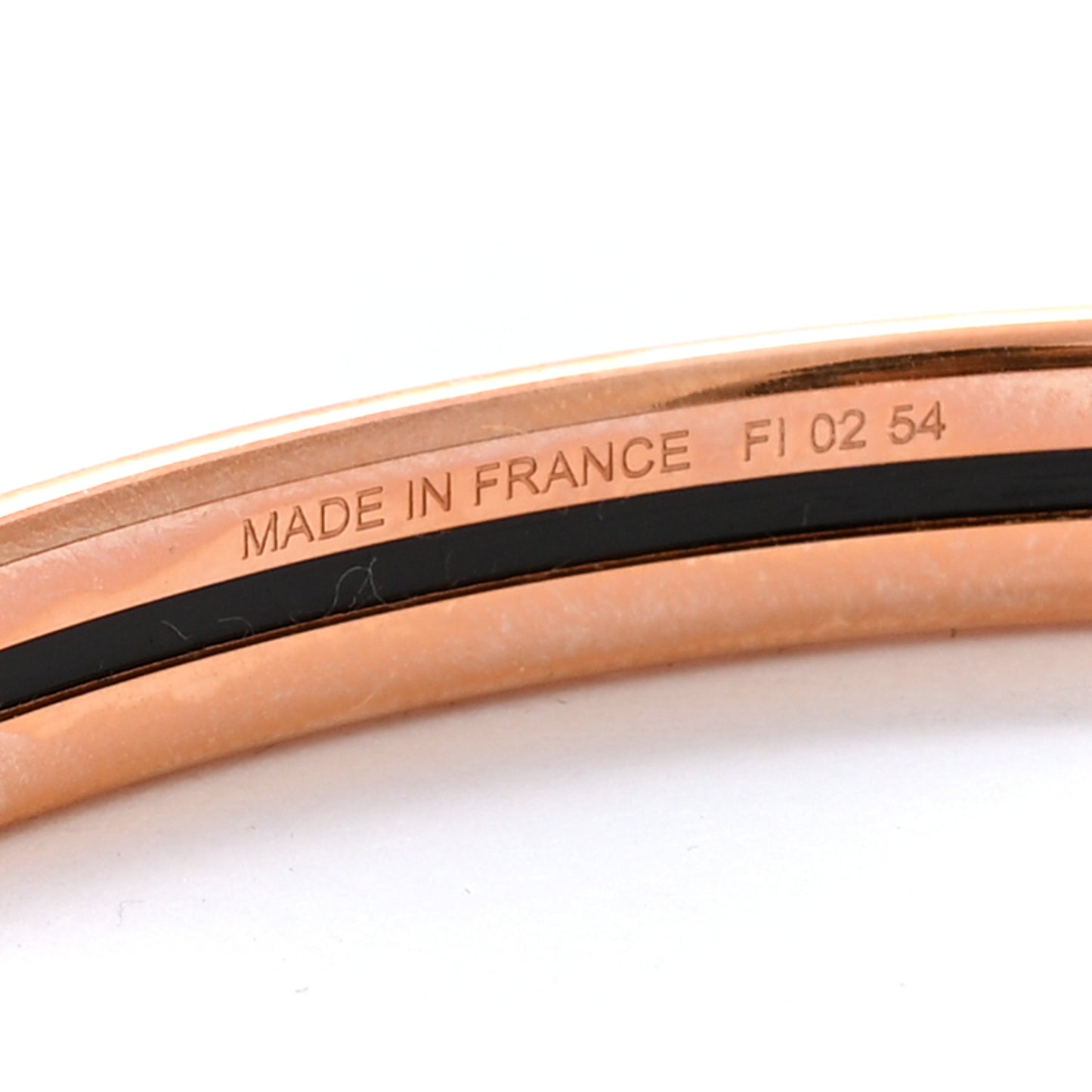 Enamel Extra Narrow Uni Bracelet 65 Rose Candeur