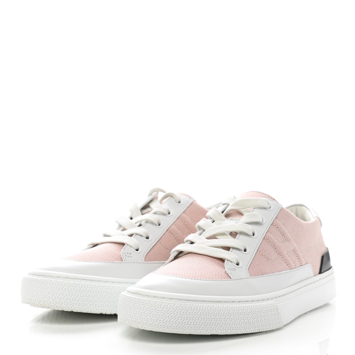 Canvas Calfskin Deep Sneakers 38.5 Framboise White