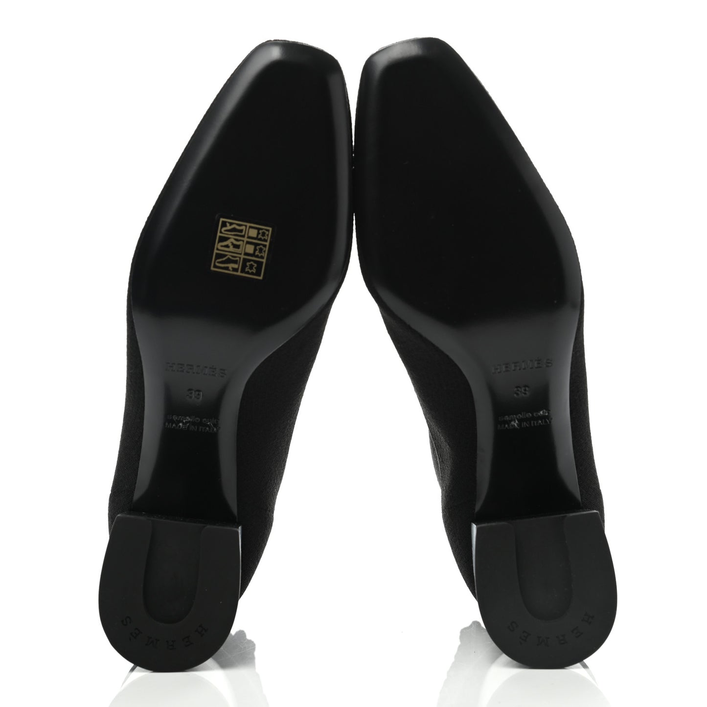 Knit Calfskin Volver Ankle Boots 39 Black