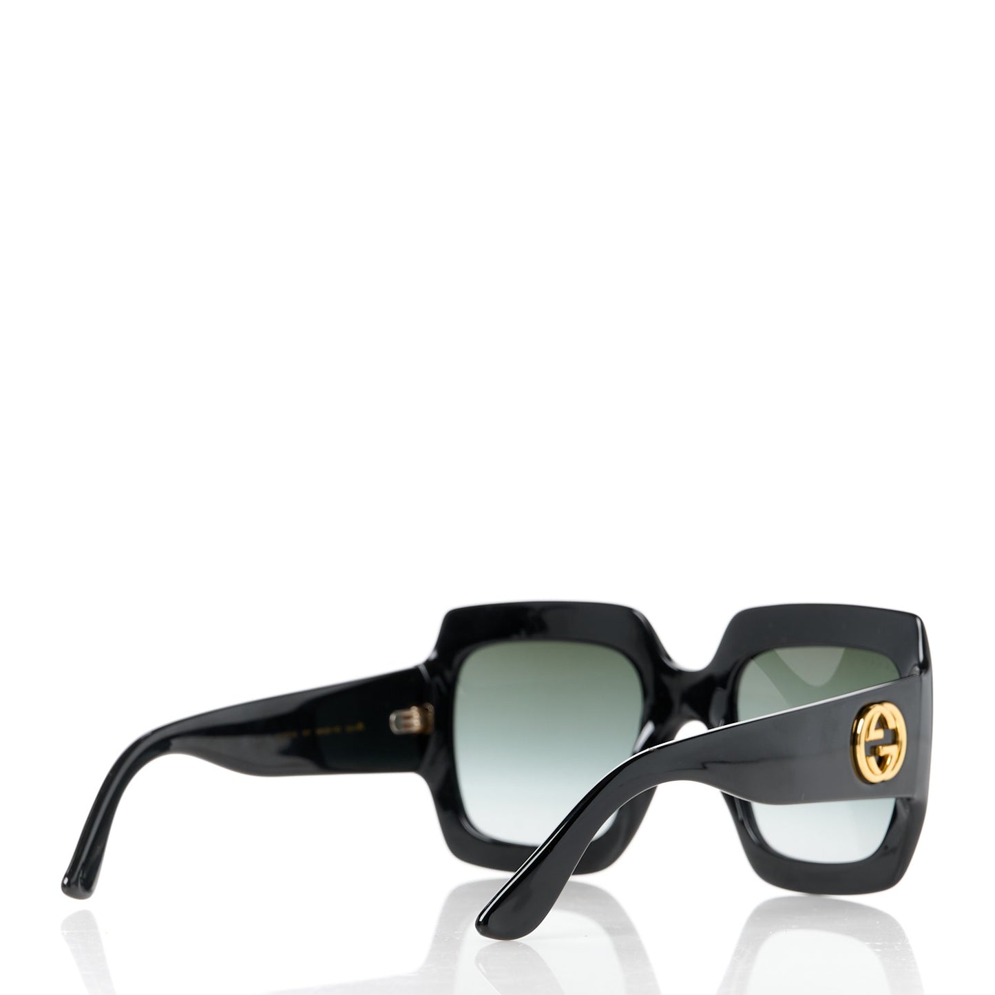 Acetate Square Frame Sunglasses GG0053S Black