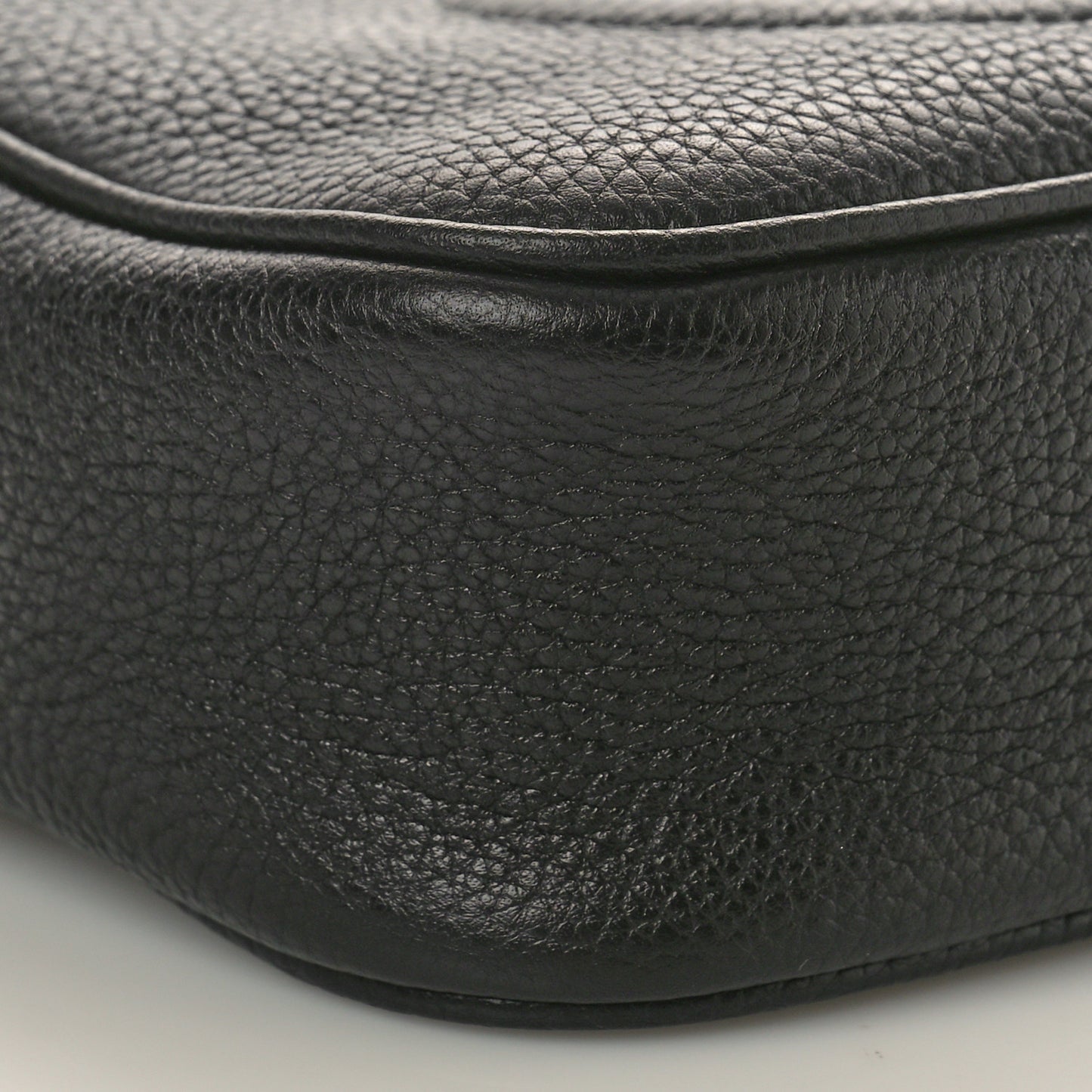Pebbled Calfskin Mini Soho Disco Bag Black