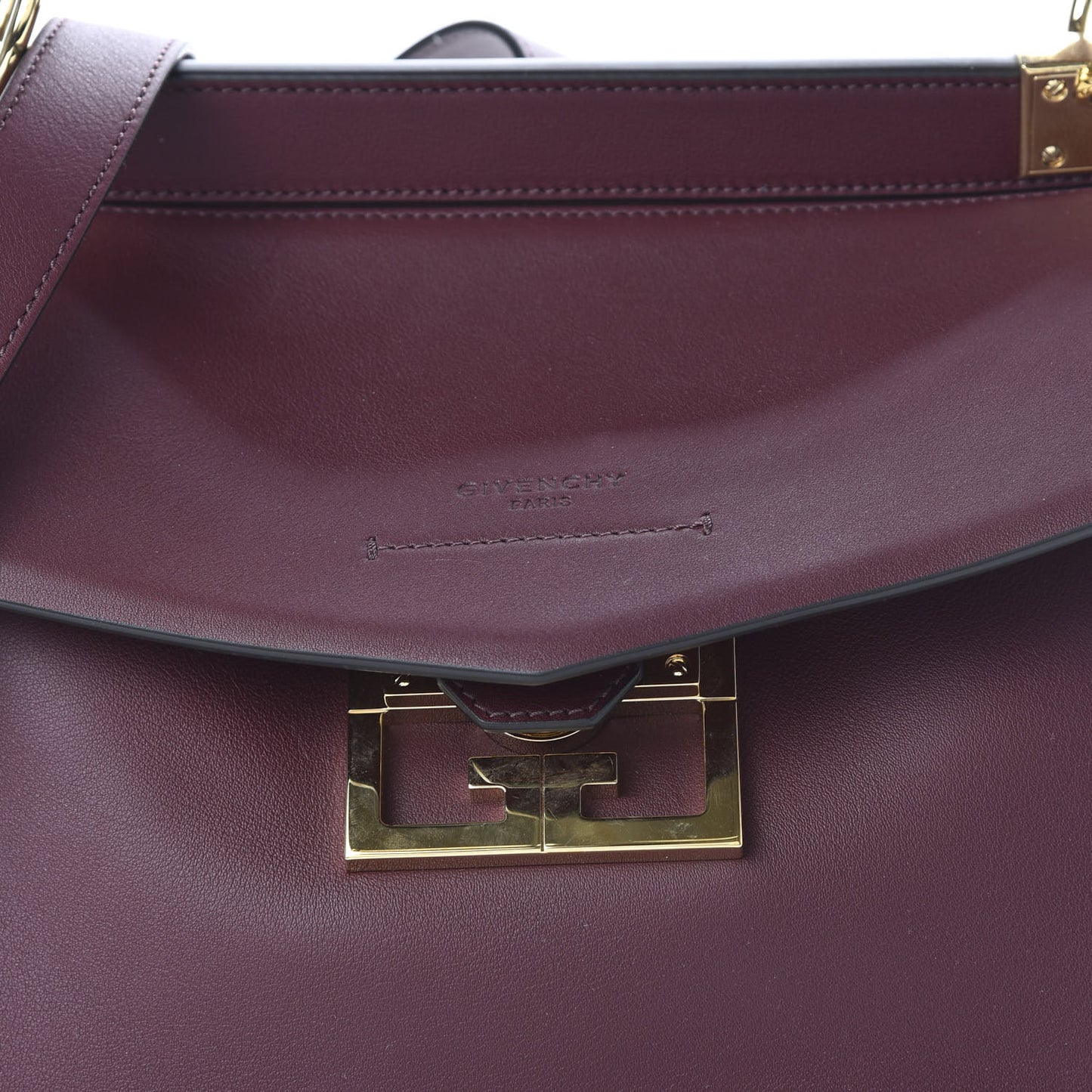 Calfskin Small Mystic Shoulder Bag Aubergine