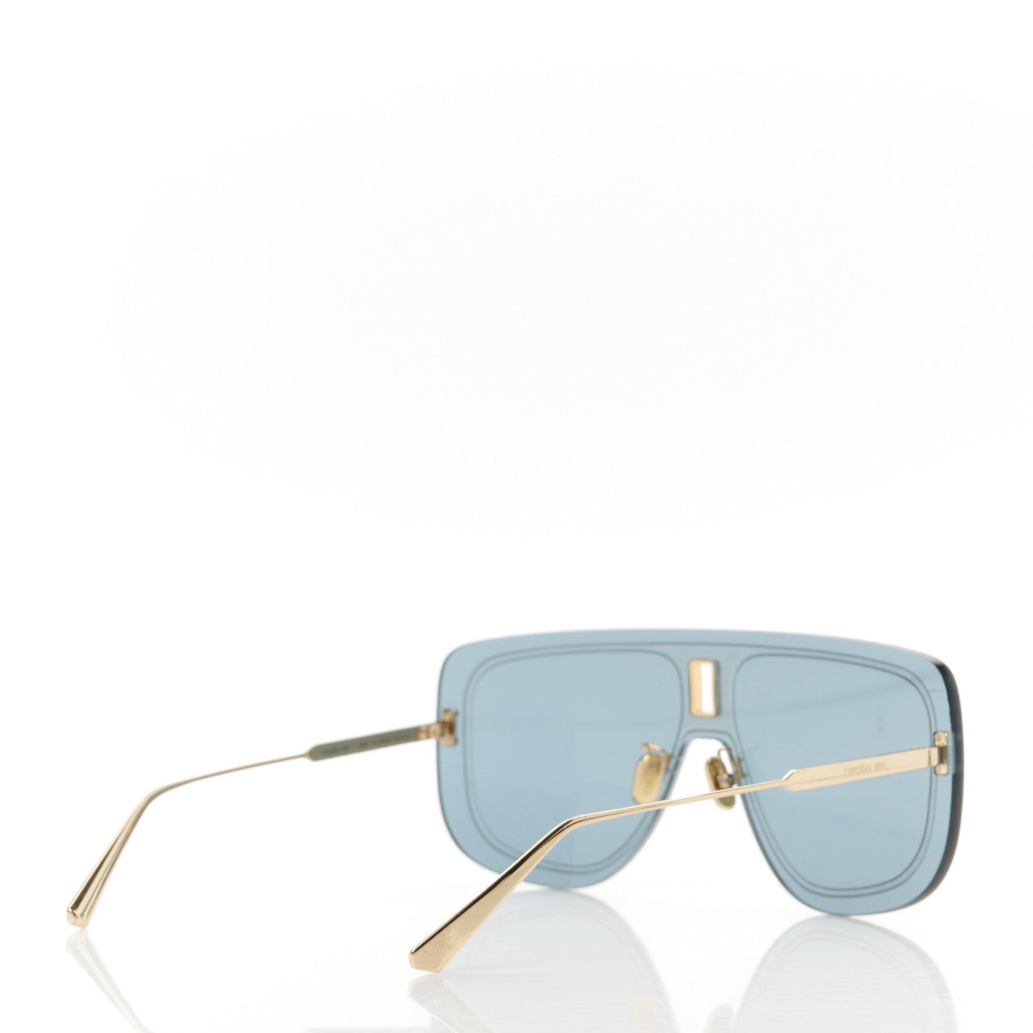 Christian Dior UltraDior Mask Sunglasses Gold Blue 4 of 9