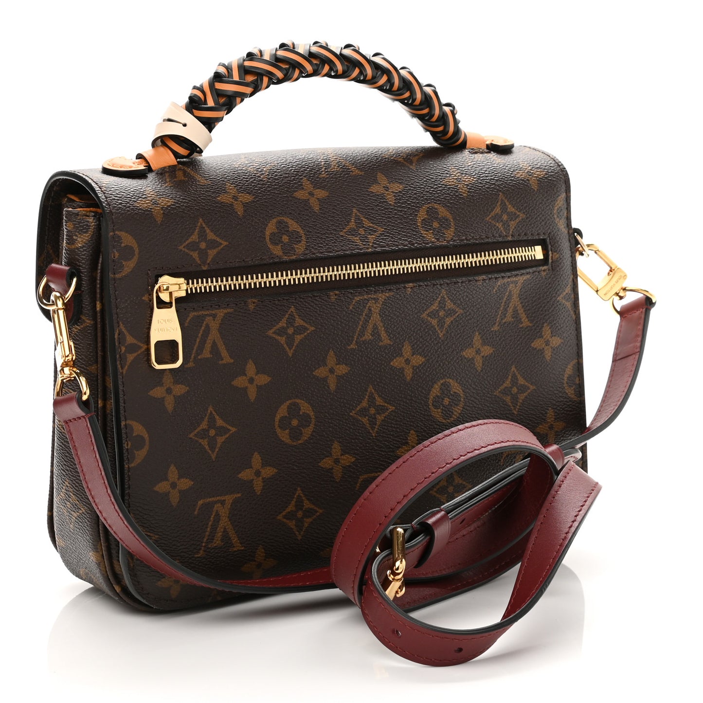 Monogram Braided Pochette Metis Safran