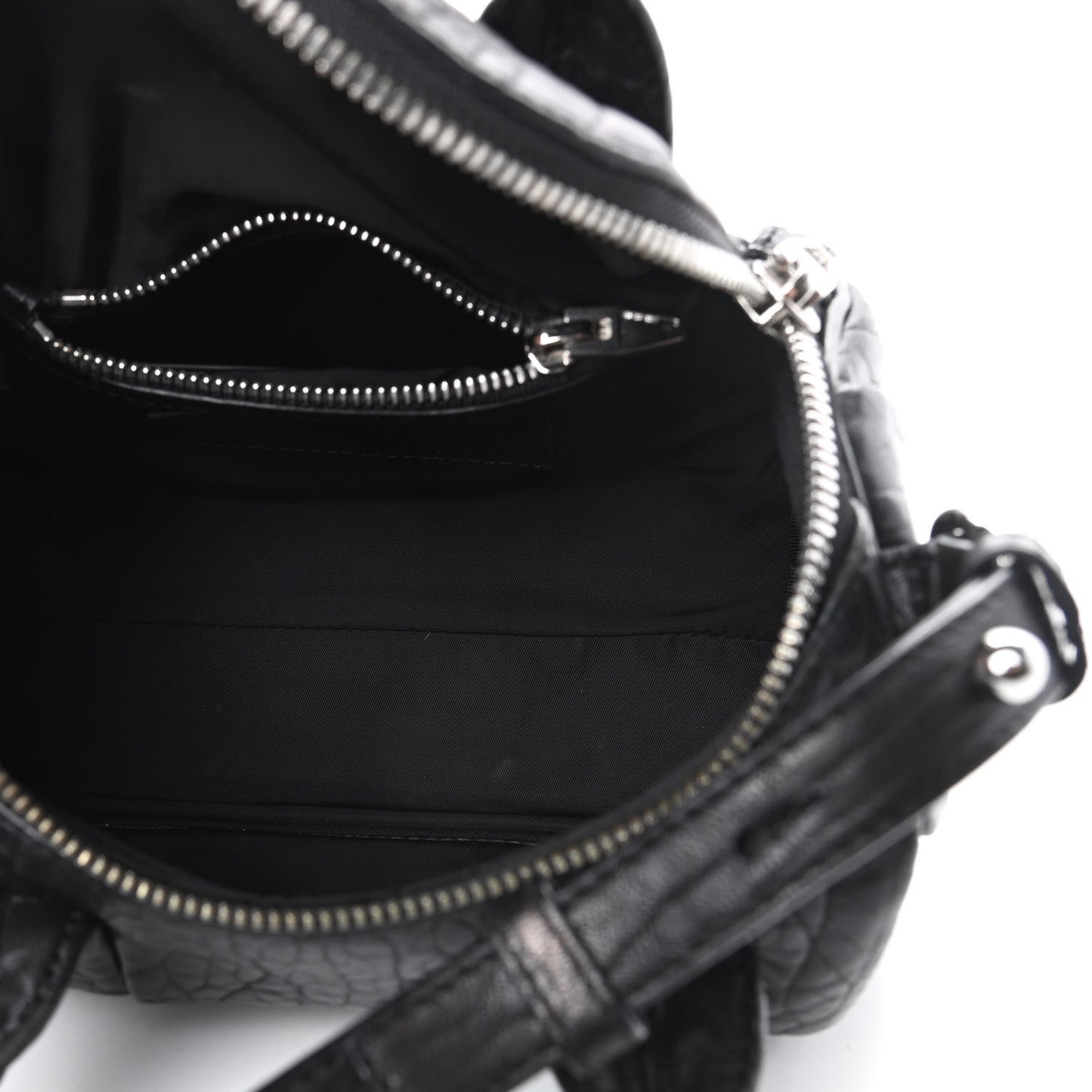 Pebbled Lambskin Mini Rockie Black Rhodium Hardware
