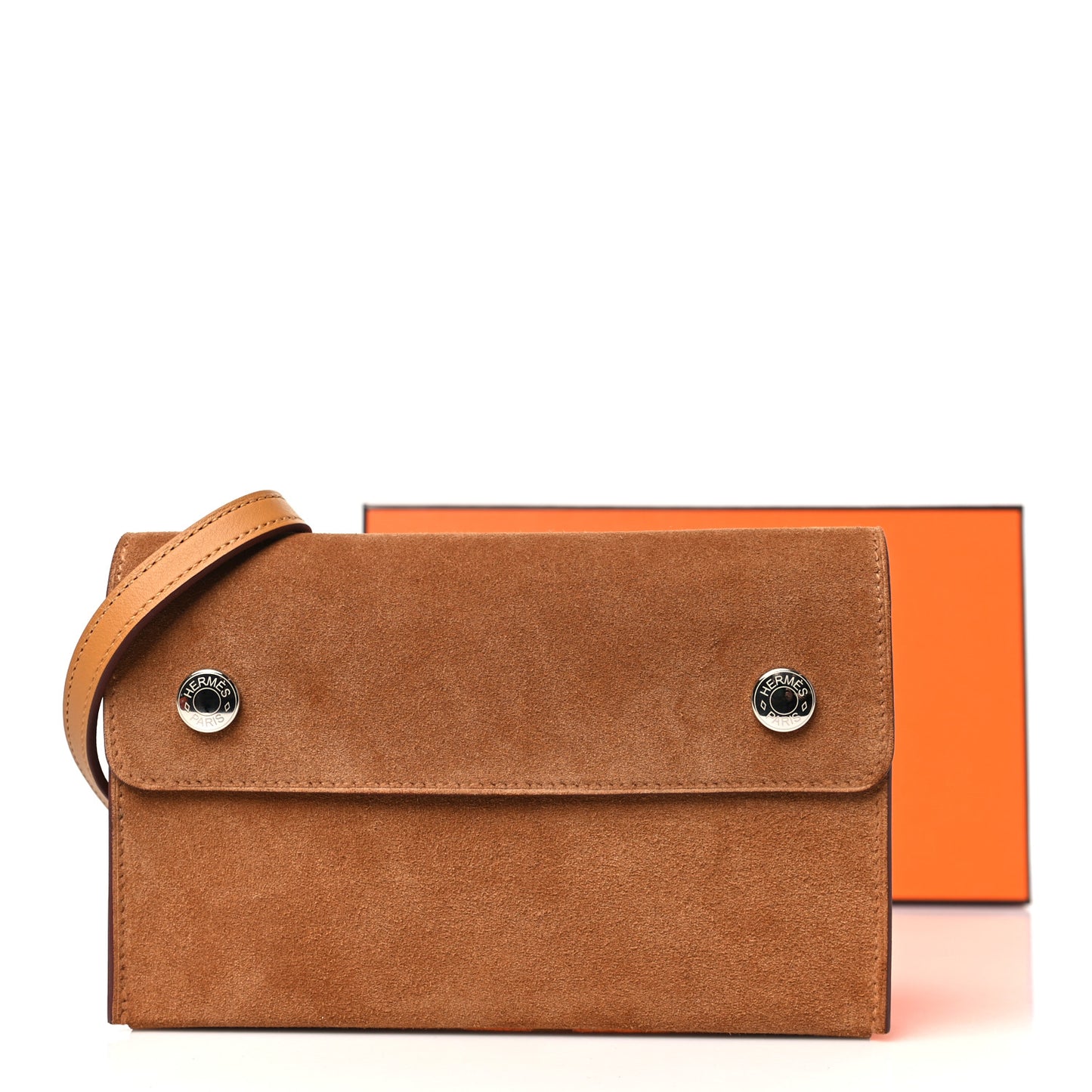 Veau Grizzly Swift Hermesnap Wallet Sesame