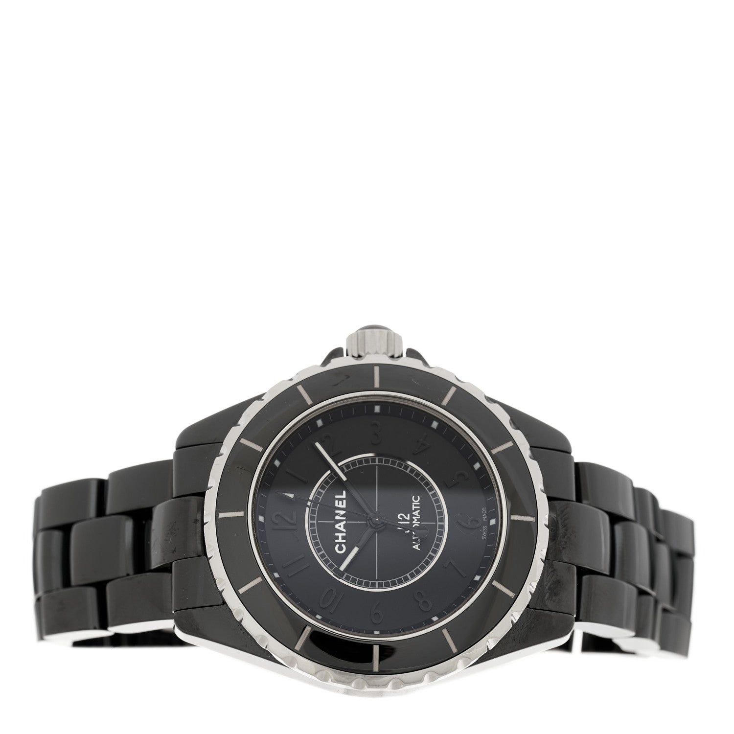 Chanel Stainless Steel Ceramic 38mm J12 Phantom Automatic Watch Black 2 of 5