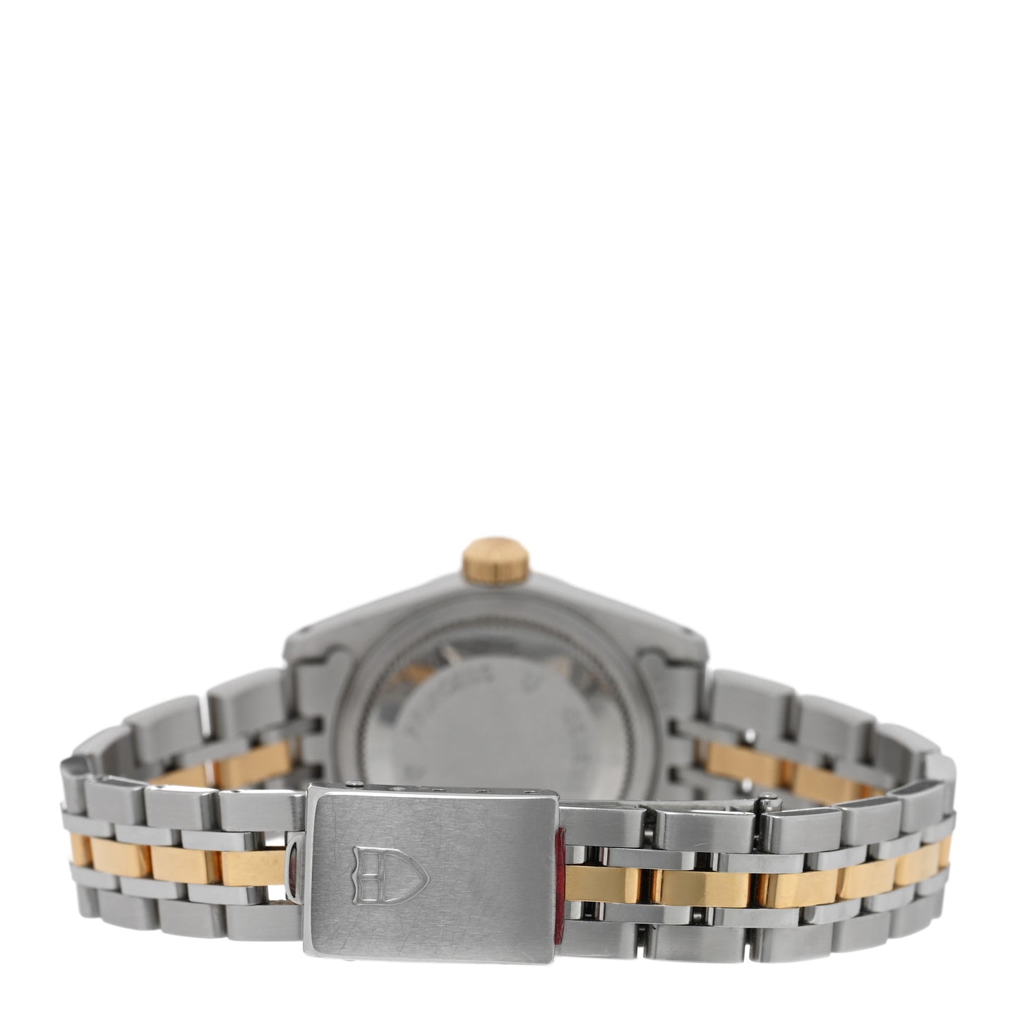 Stainless Steel 18K Yellow Gold Diamond 25mm Princess Date Automatic Watch Champagne 92413