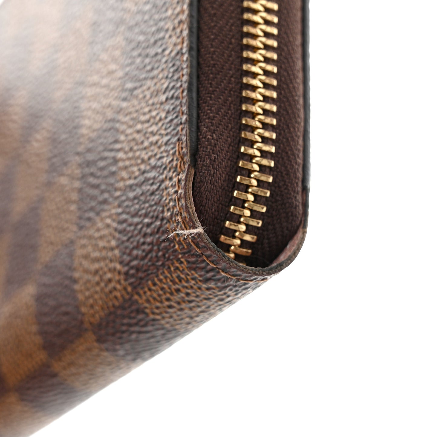 Damier Ebene Zippy Wallet Rose Ballerine