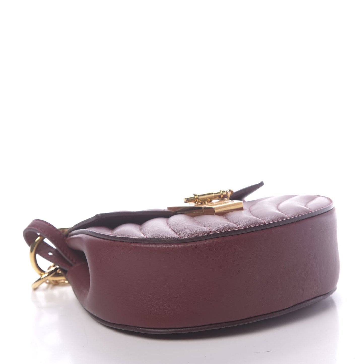Calfskin Quilted Mini Drew Bijou Shoulder Bag Plum Purple