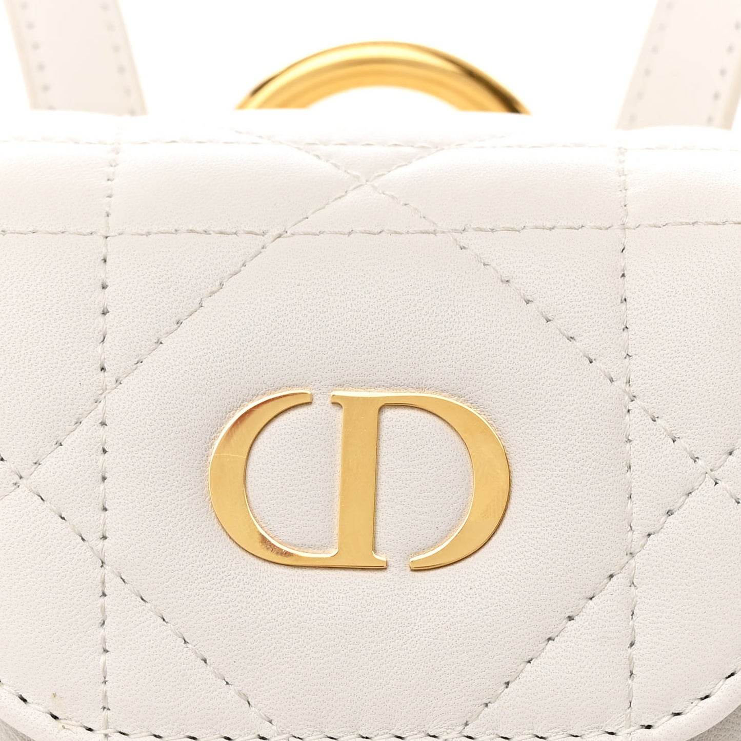 Lambskin Macrocannage Nano Caro Backpack Latte