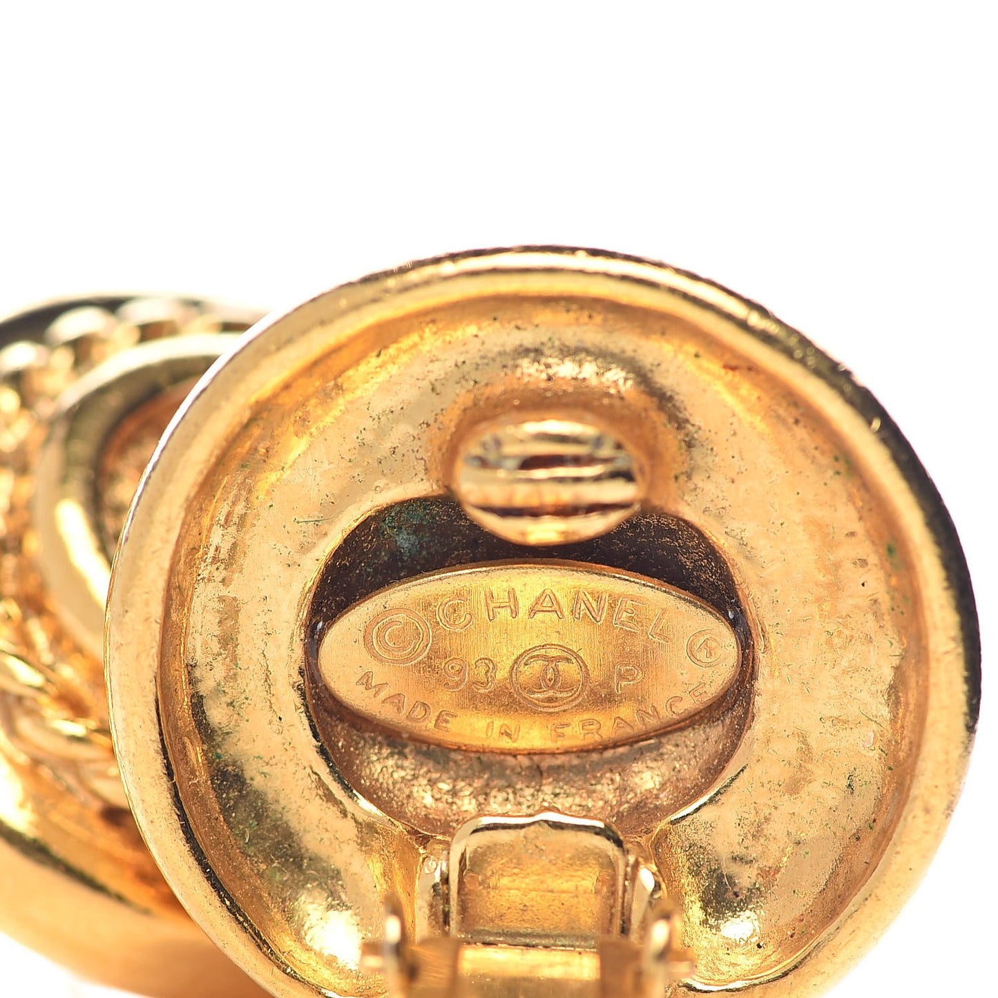 CC Clip On Earrings Gold