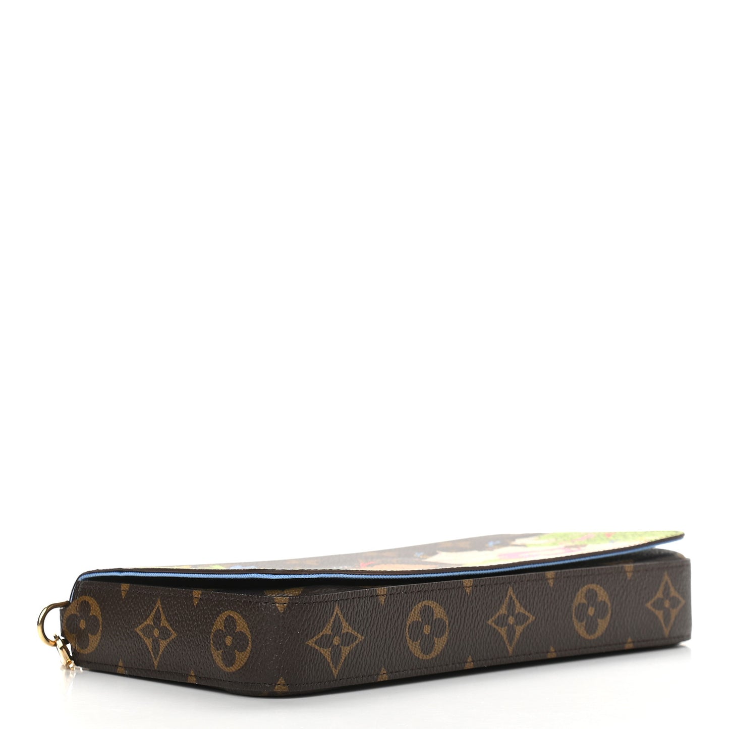 Monogram 2021 Christmas Animation China Wall Pochette Felicie Chain Wallet Myosotis Blue
