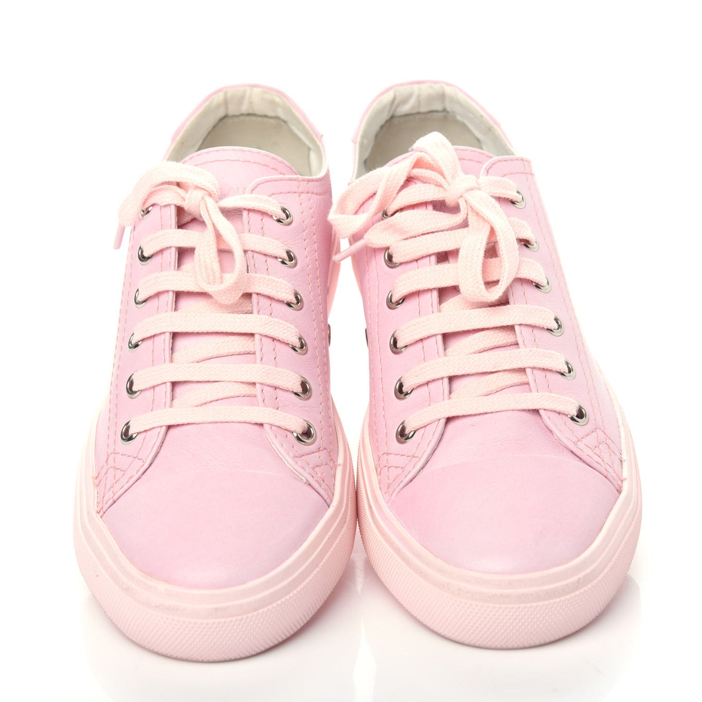 Calfskin Distressed Bedford Low Top Sneakers 38.5 Fanne Rose