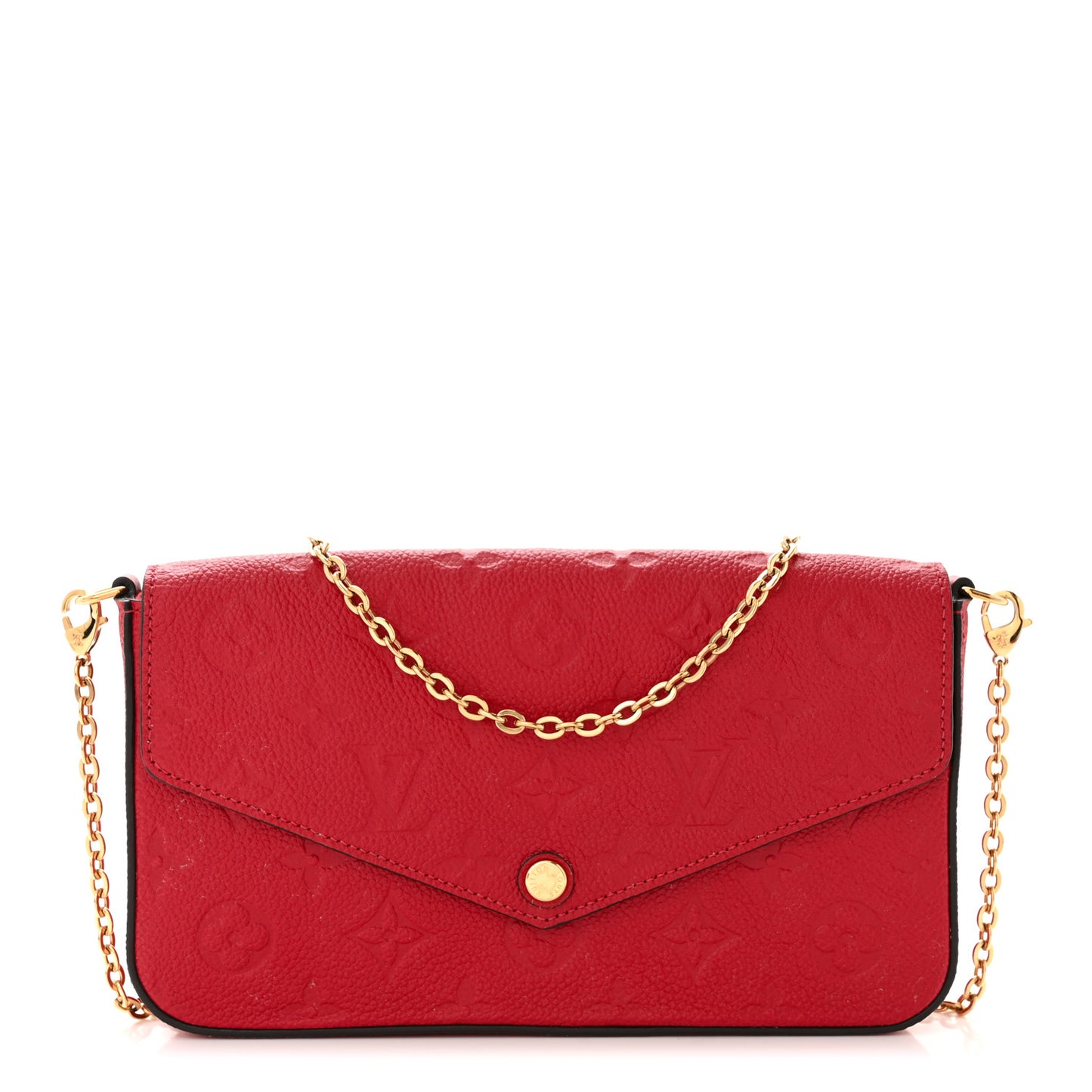 Empreinte Pochette Felicie Chain Wallet Cherry
