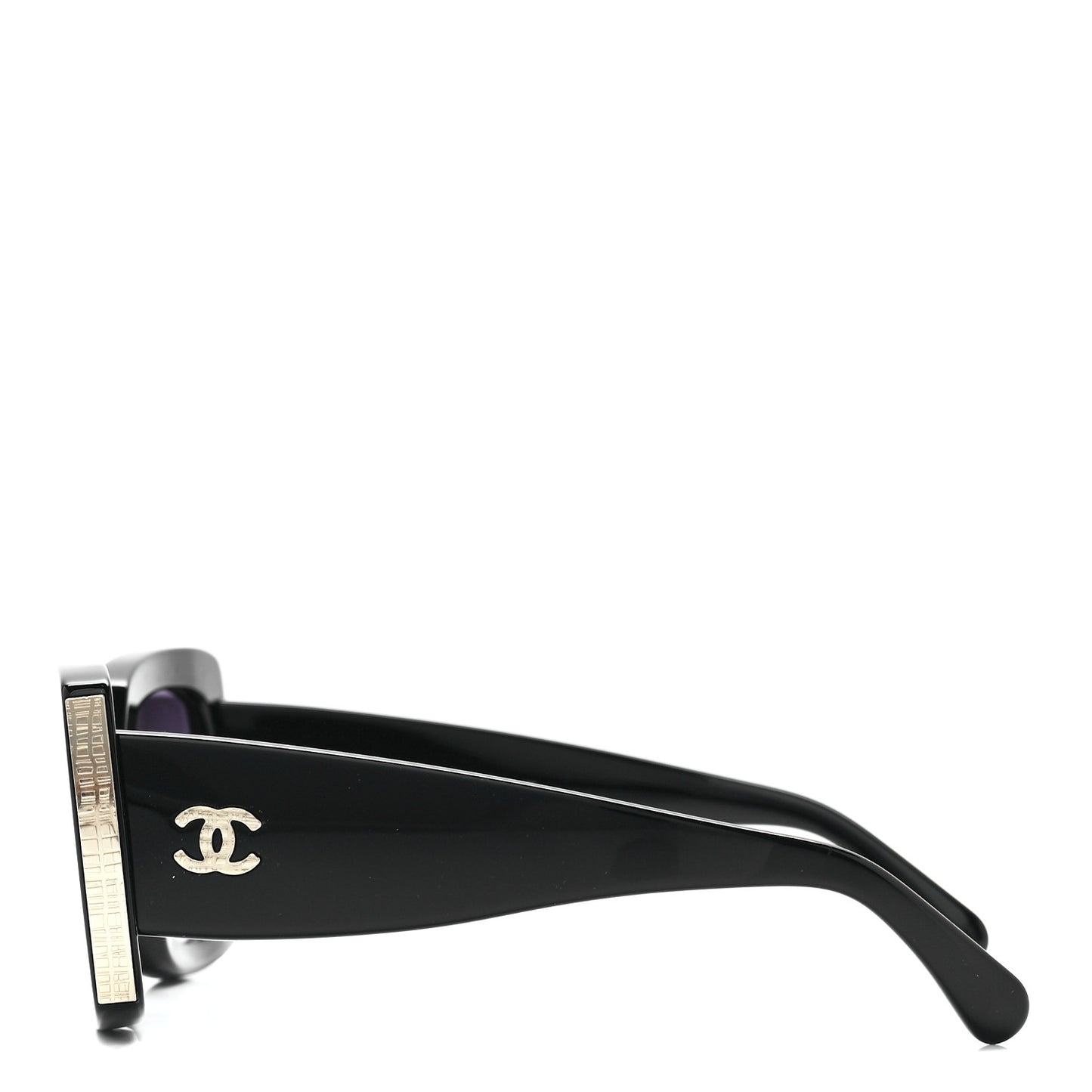 Acetate Rectangle Sunglasses 5435 Black