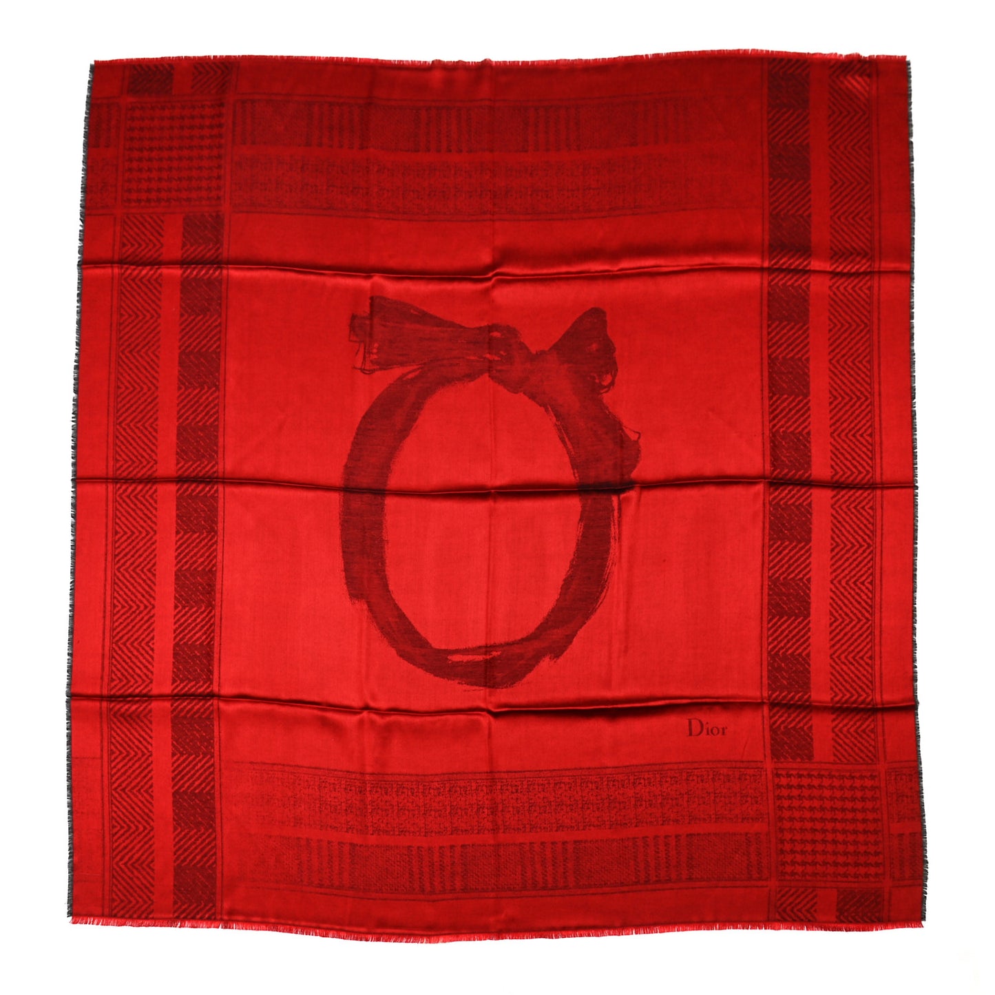 Cashmere Wool Scarf Red