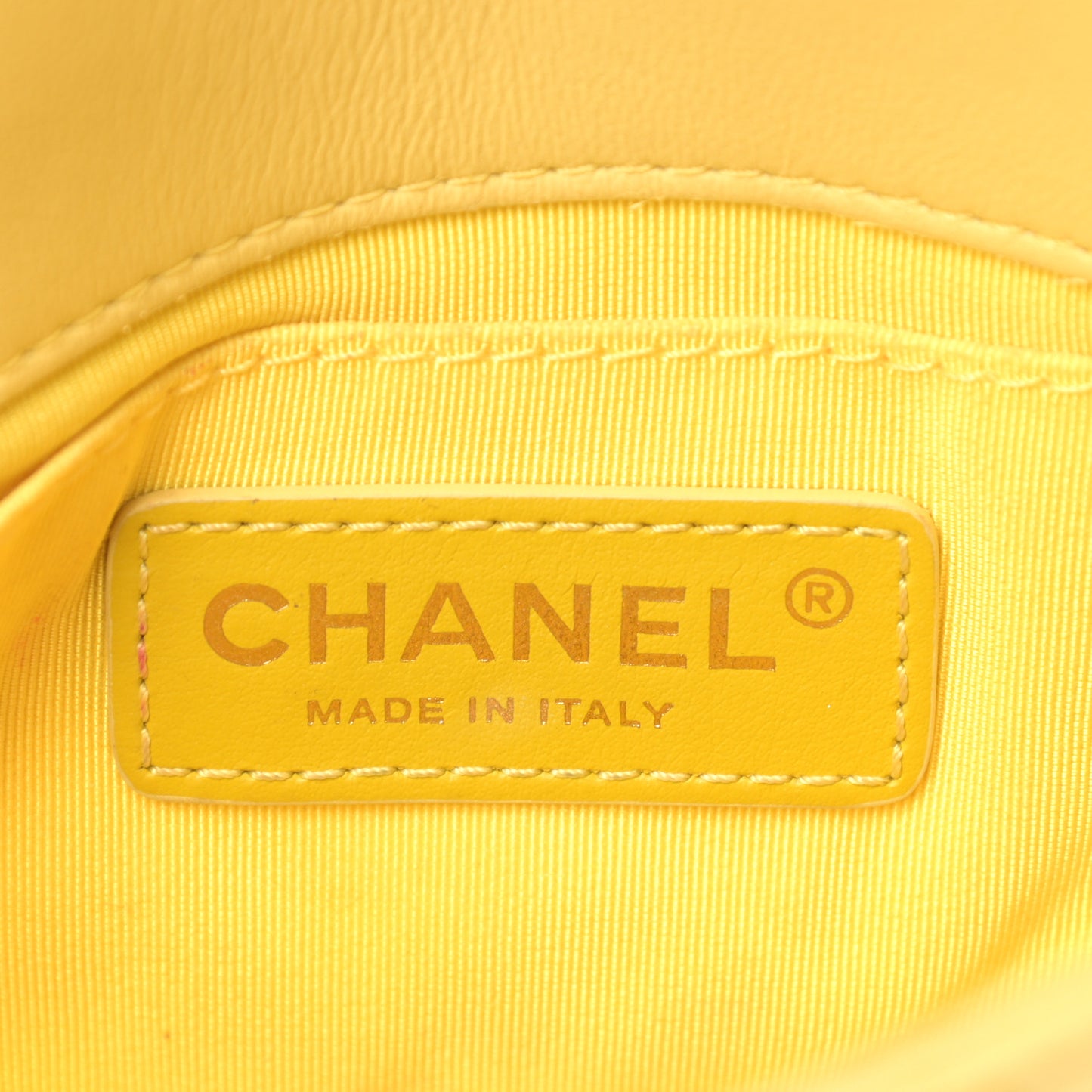 Lambskin Quilted Side Packs Yellow