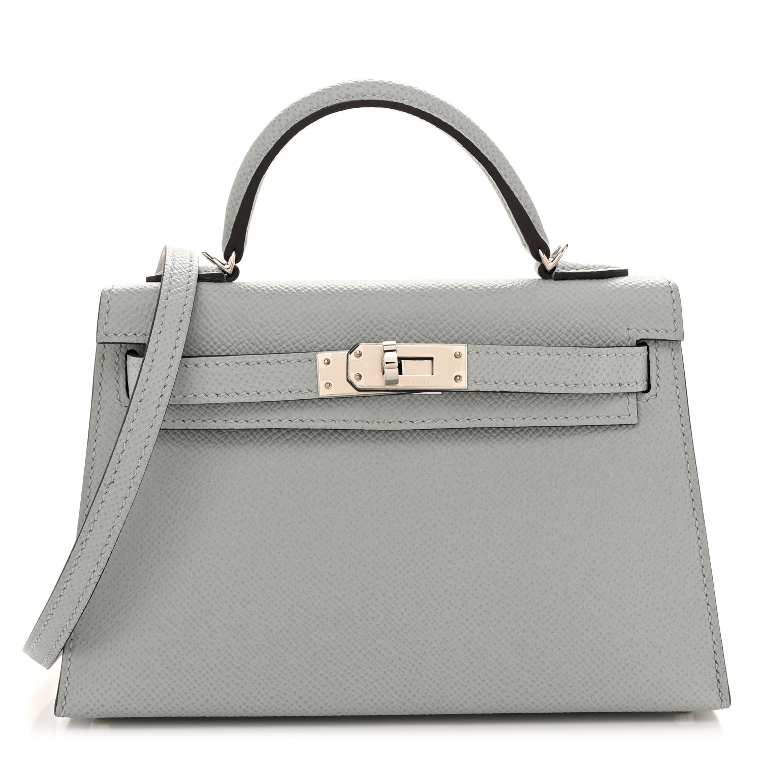 Hermes Epsom Mini Kelly Sellier 20 Bleu Glacier 1 of 11