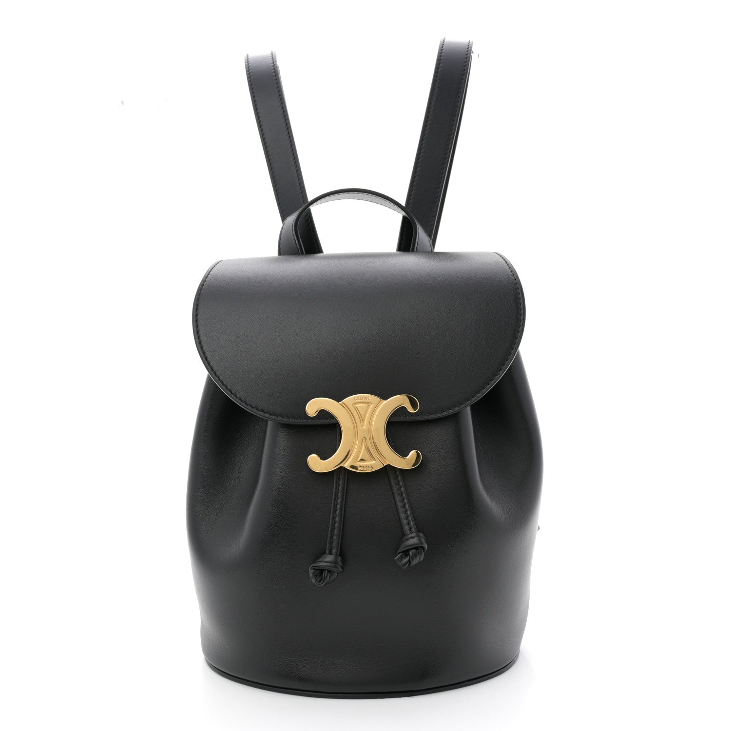 Celine Triomphe Calfskin Bonnie Backpack Black 1835978 – FASHIONPHILE