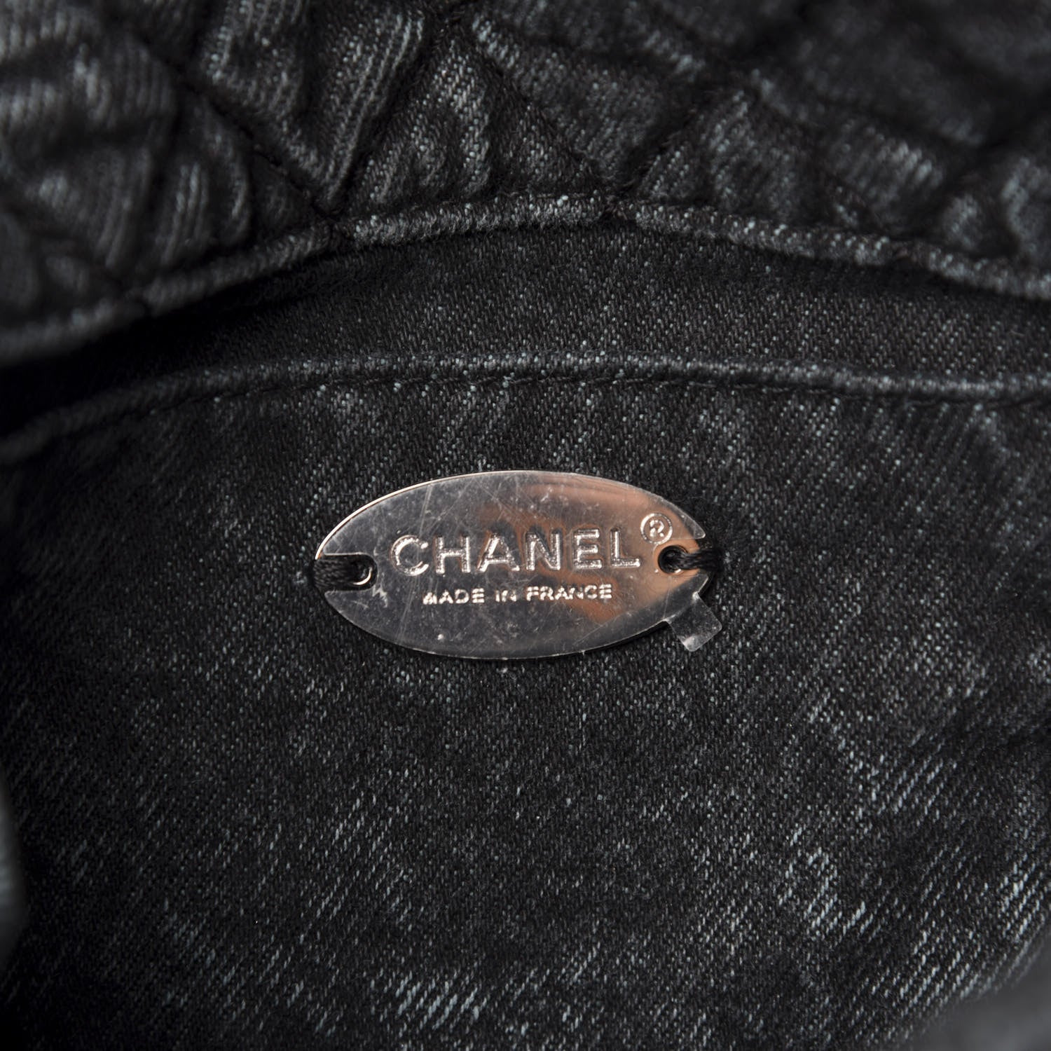Chanel Washed Denim Quilted Small Denimpression Flap Blue Black 6 of 10