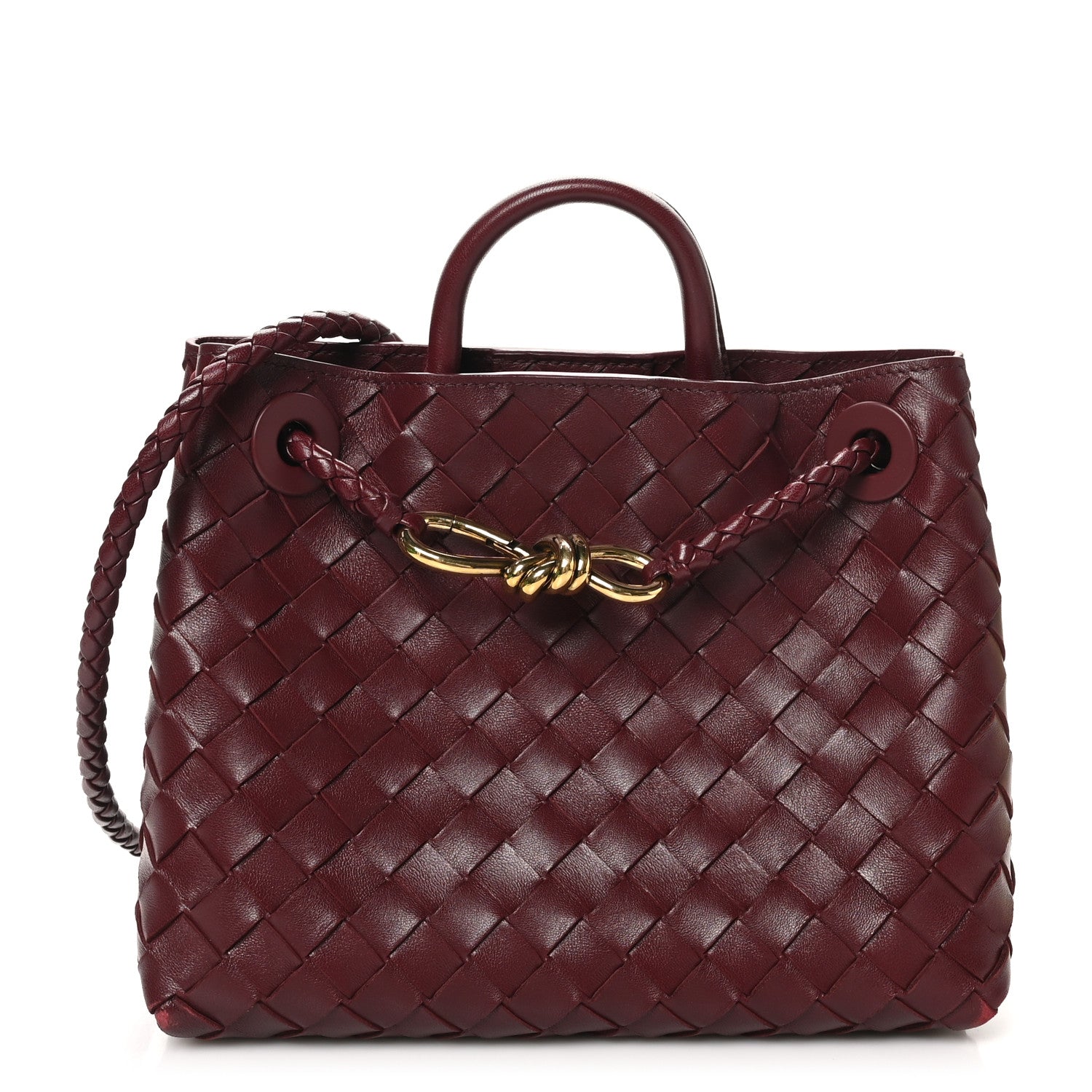 Bottega Veneta Nappa Intrecciato Small Andiamo Shoulder Bag Barolo 1 of 10