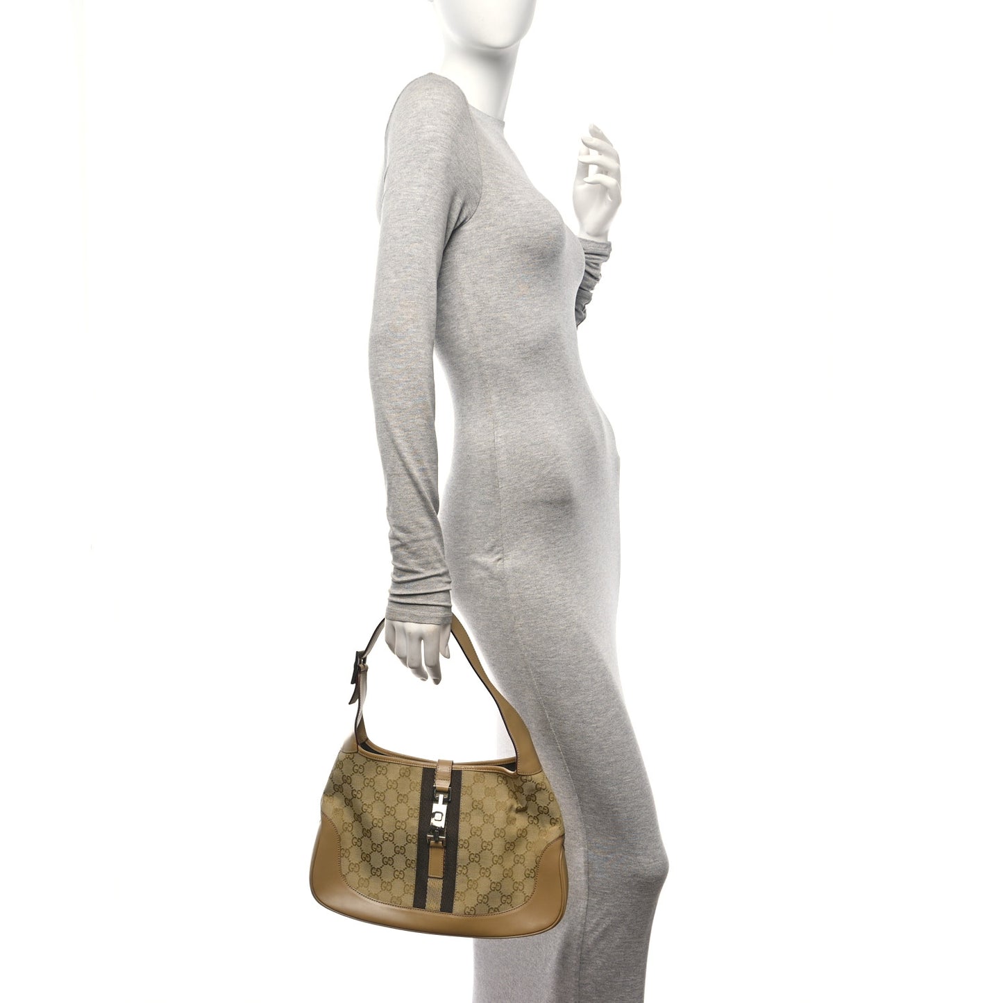 Monogram Web Jackie O Hobo Beige