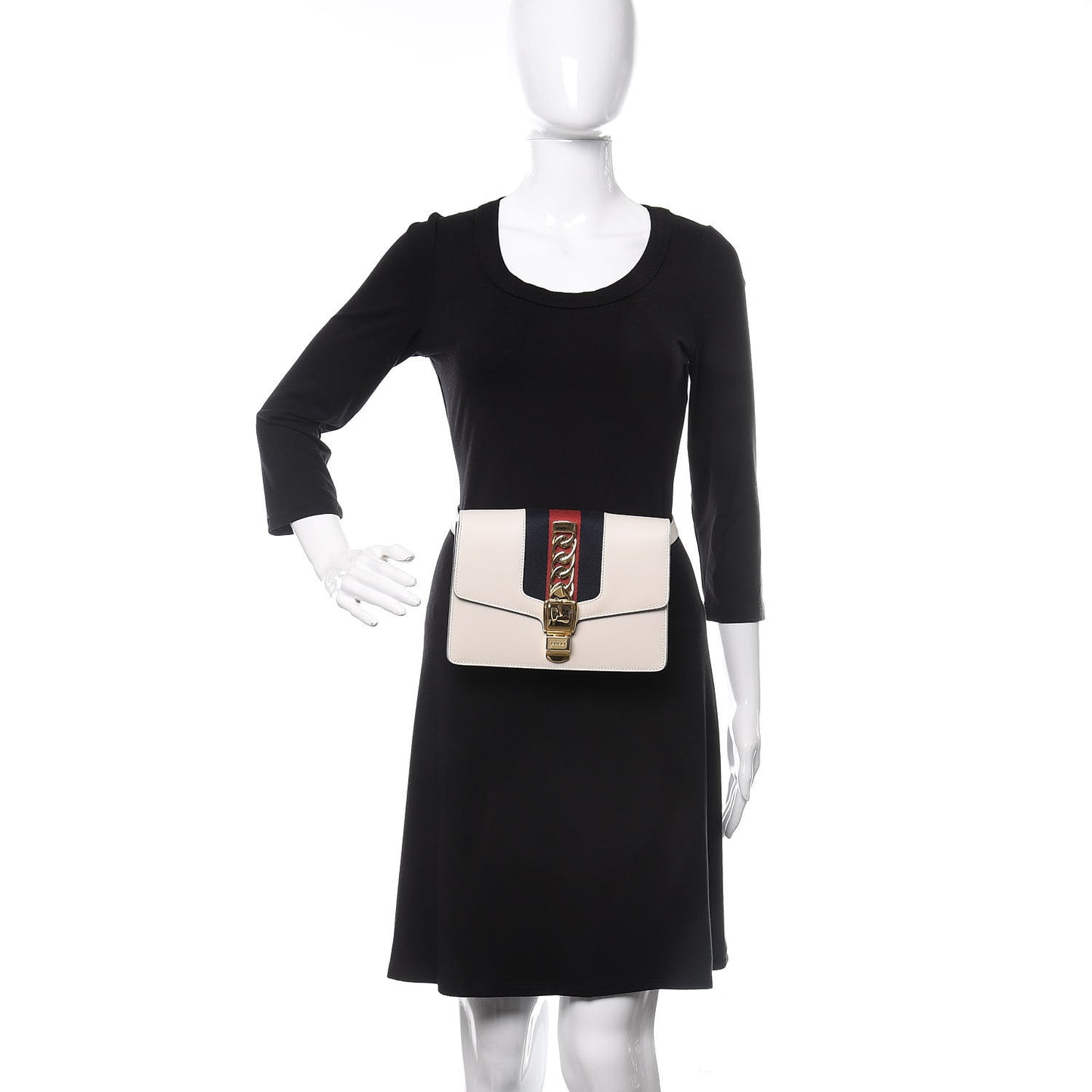 Calfskin Sylvie Belt Bag Off White