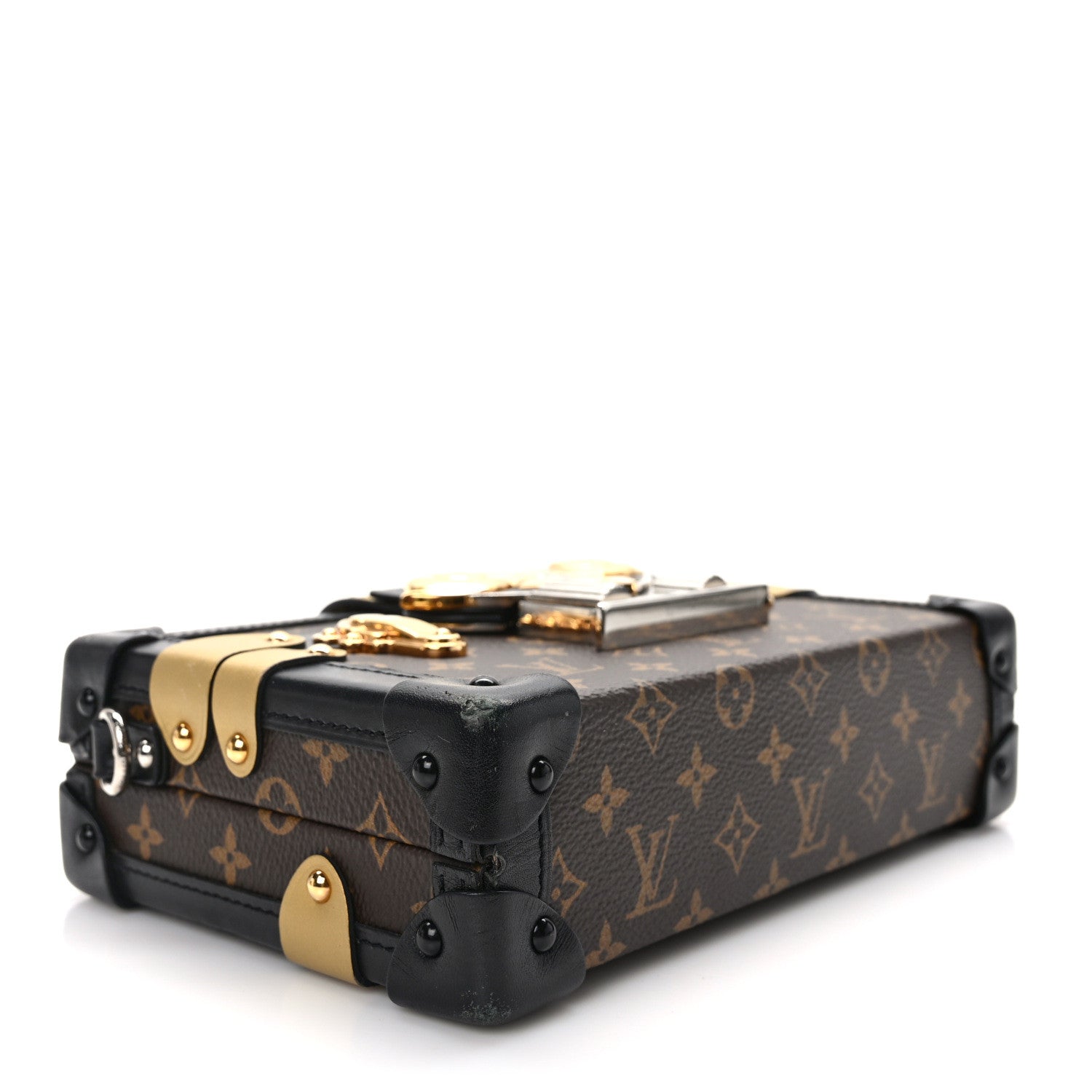 Louis Vuitton Monogram Column Petite Malle Black 4 of 11