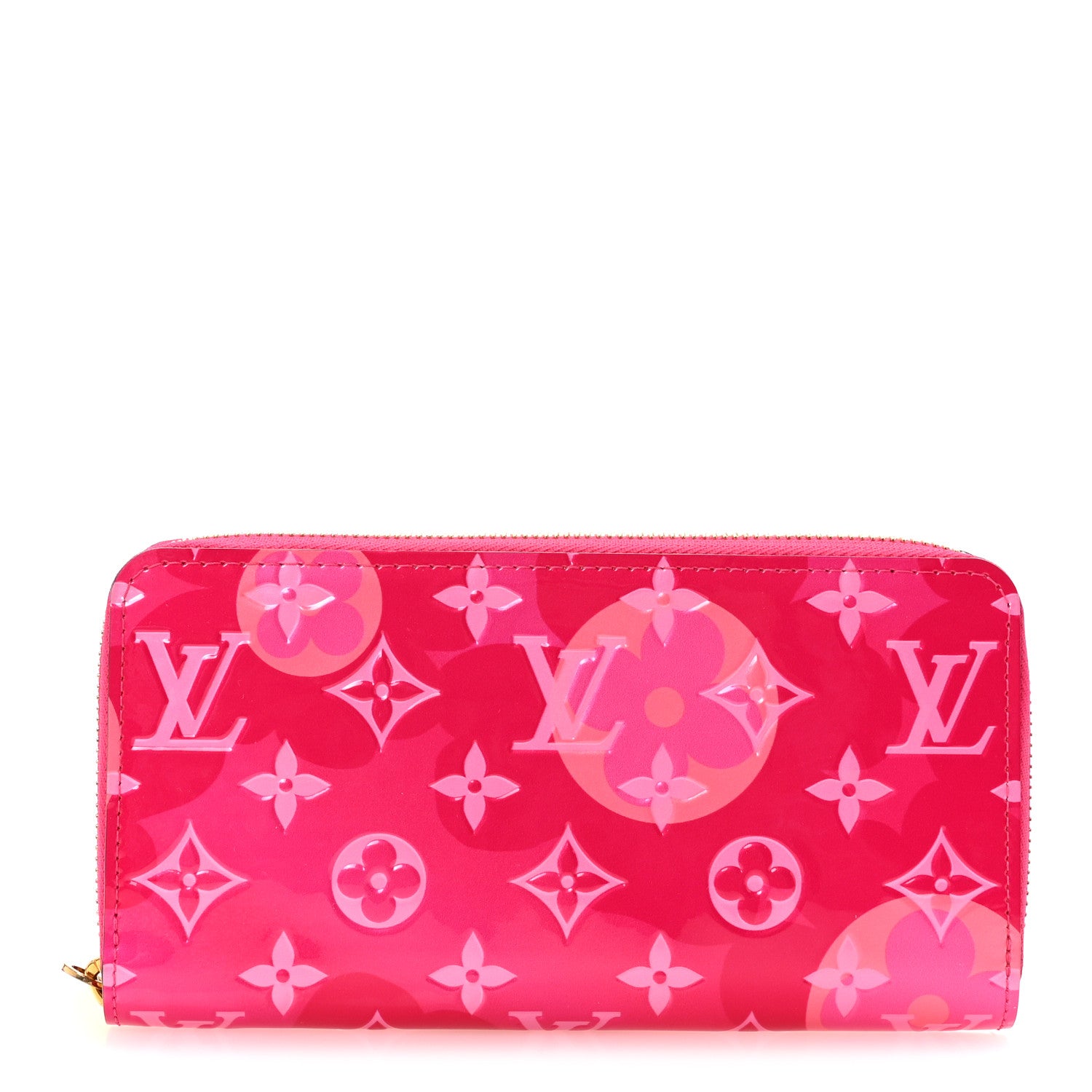 Authentic Louis Vuitton Zippy Fuchsia Wallet Louis Vuitton Monogram Perforated Compact Zipped Wallet  main image 2