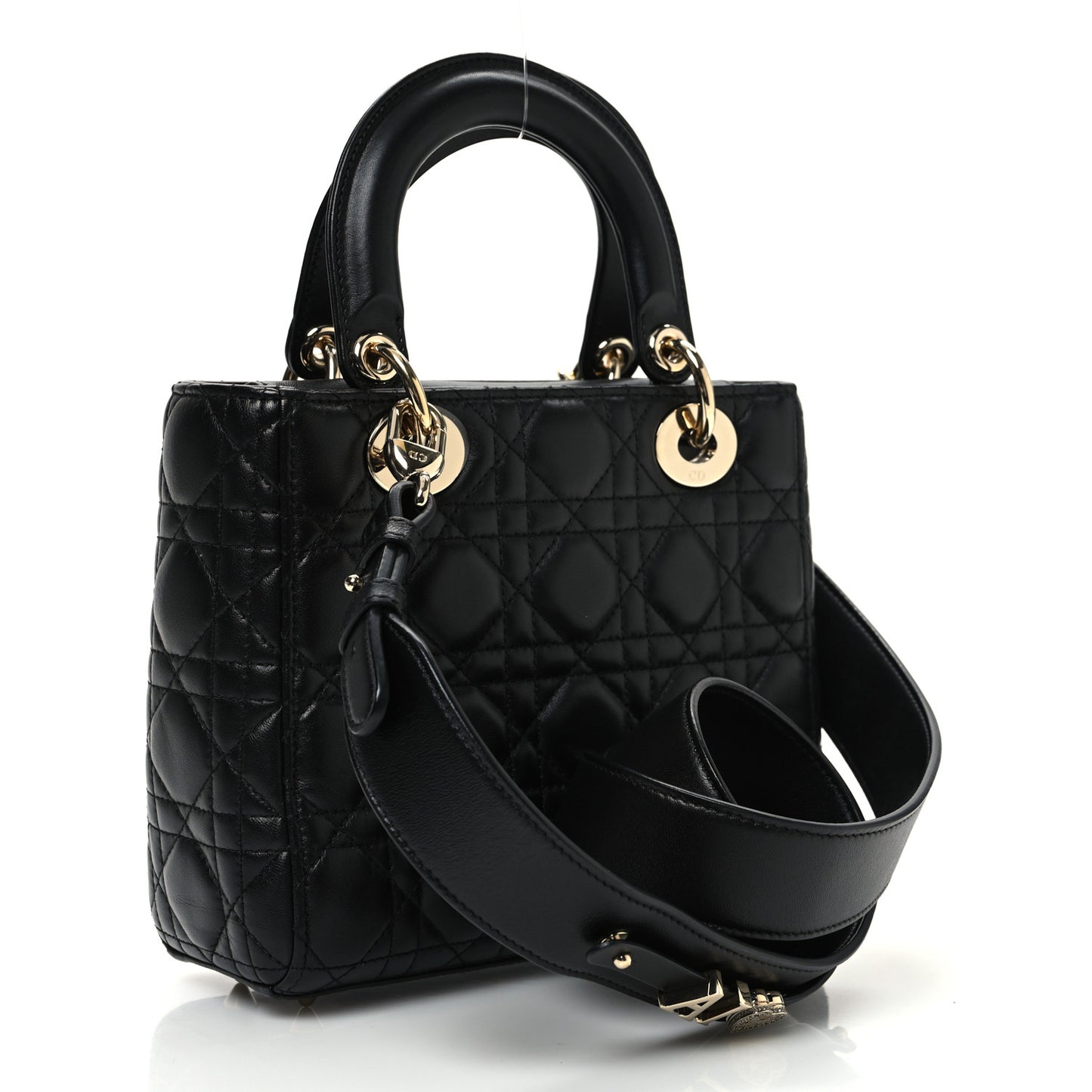 Lambskin Cannage Small My ABCDior Lady Dior Black