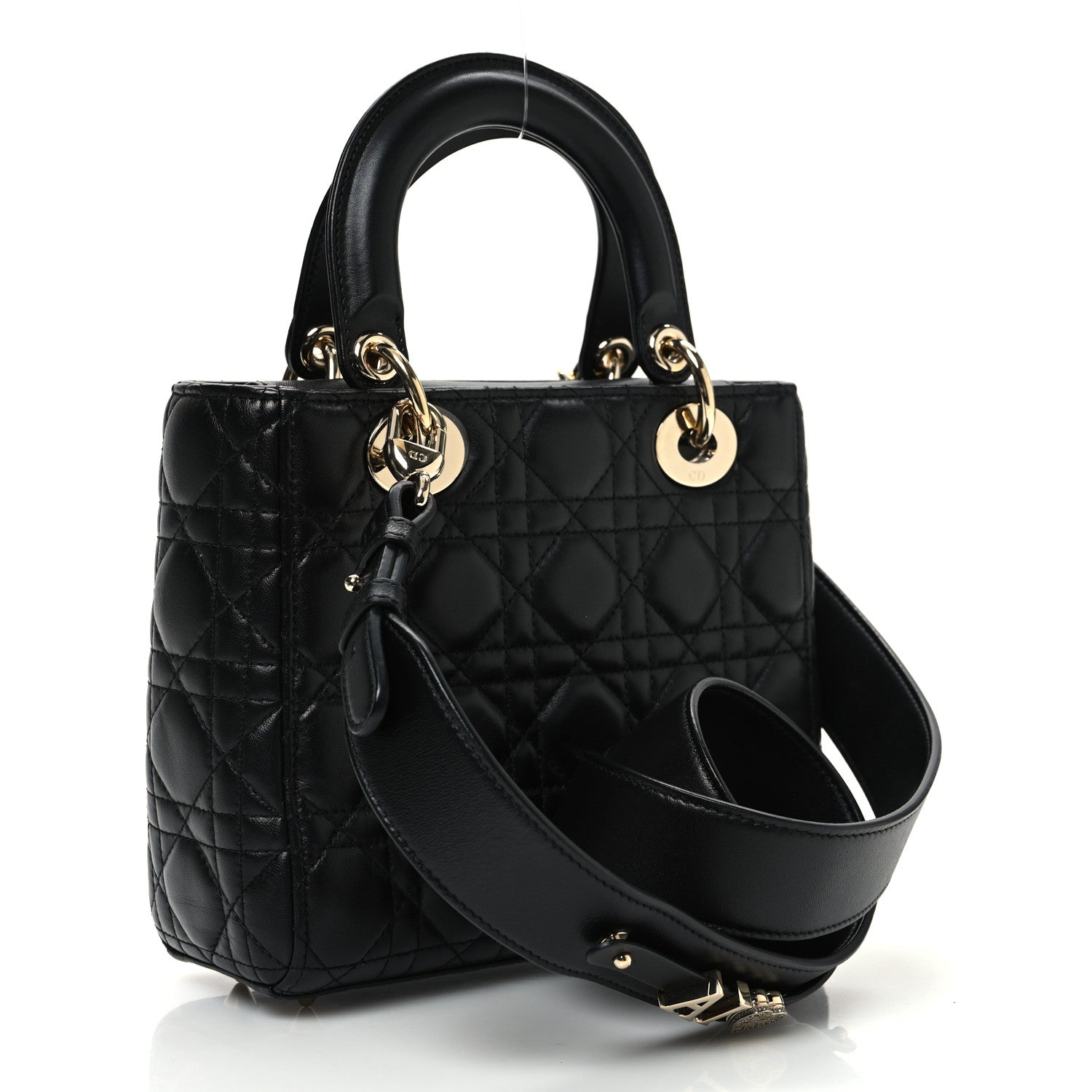 Christian Dior Lambskin Cannage Small My ABCDior Lady Dior Black 2 of 13