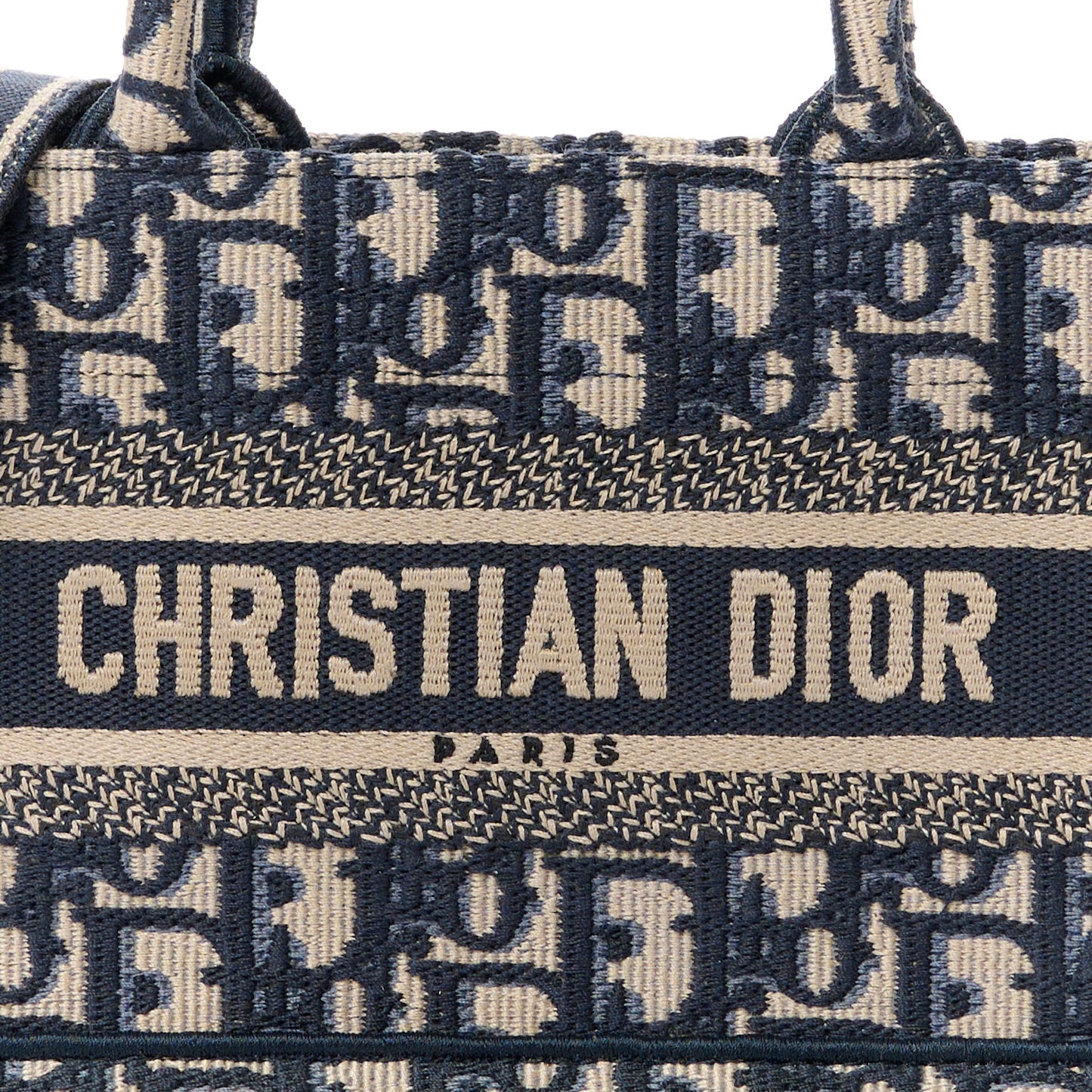 Oblique Mini Book Tote With Strap Blue Multicolor