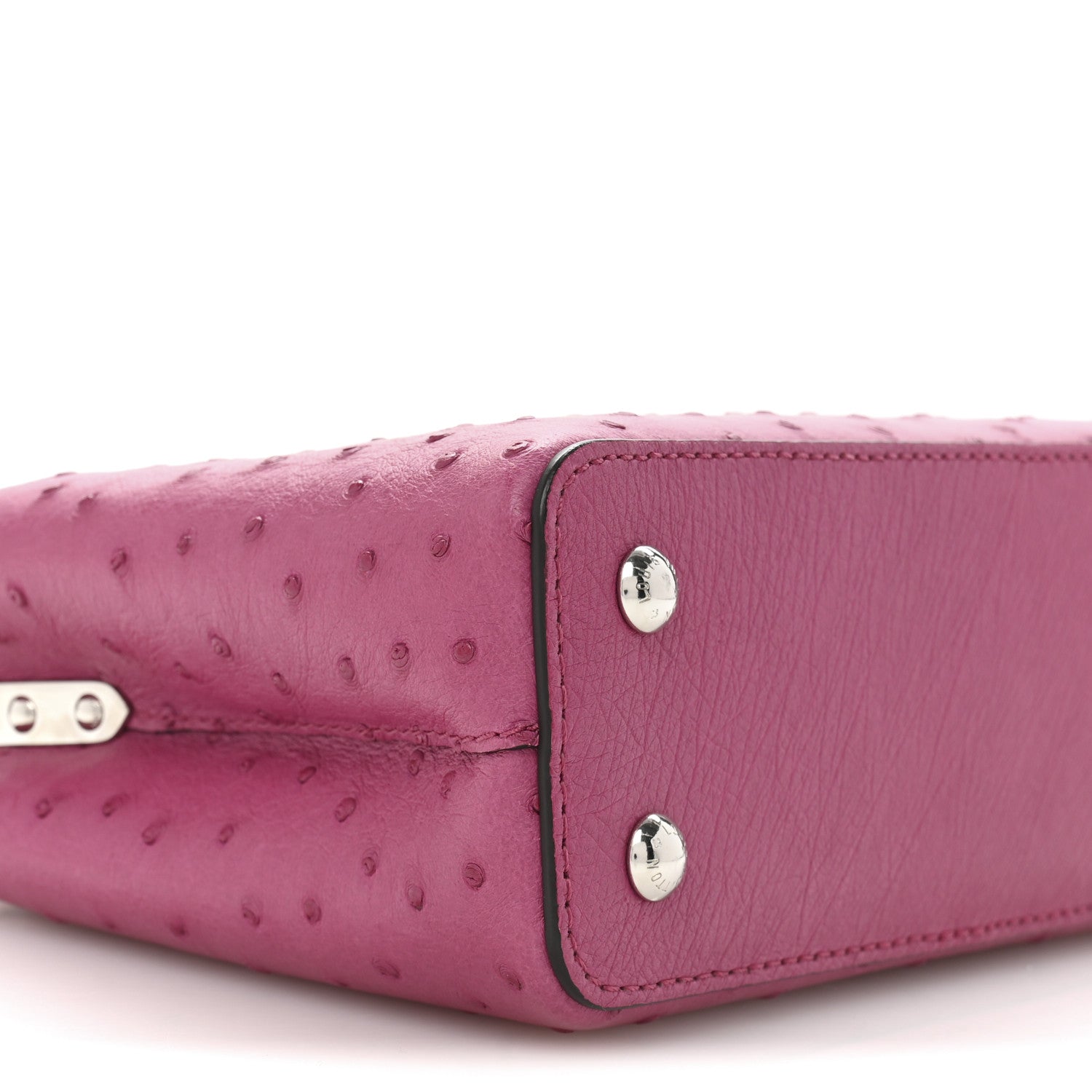 Louis Vuitton Ostrich Capucines Mini Fuchsia 8 of 10