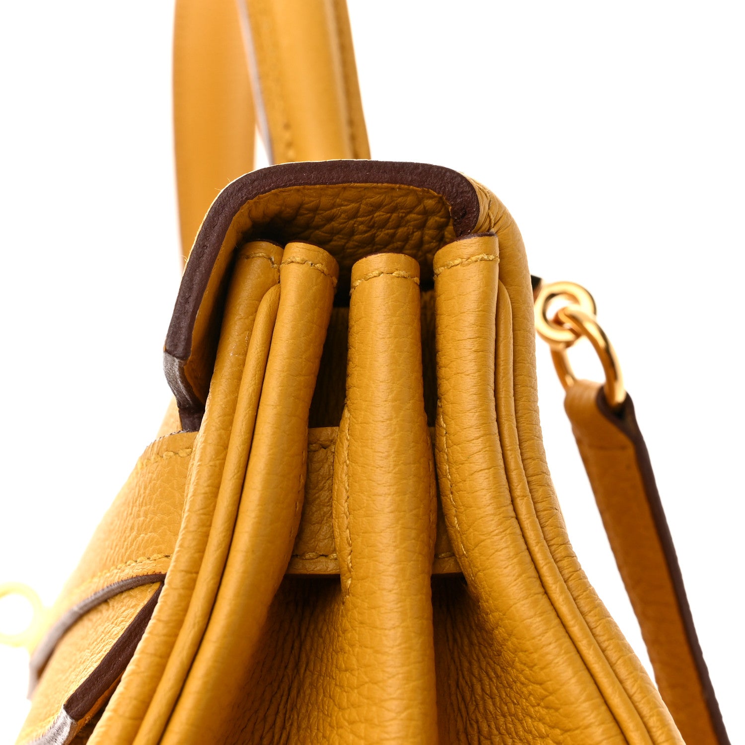 Hermes Togo Kelly Retourne 32 Jaune Ambre 12 of 15