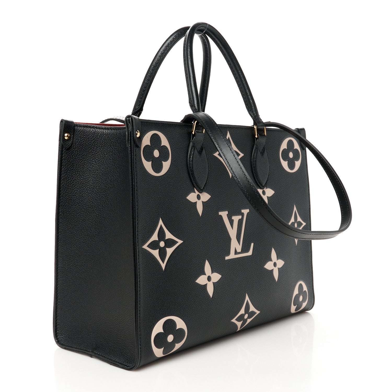 Louis Vuitton Empreinte Monogram Giant Onthego MM Black Beige 3 of 10