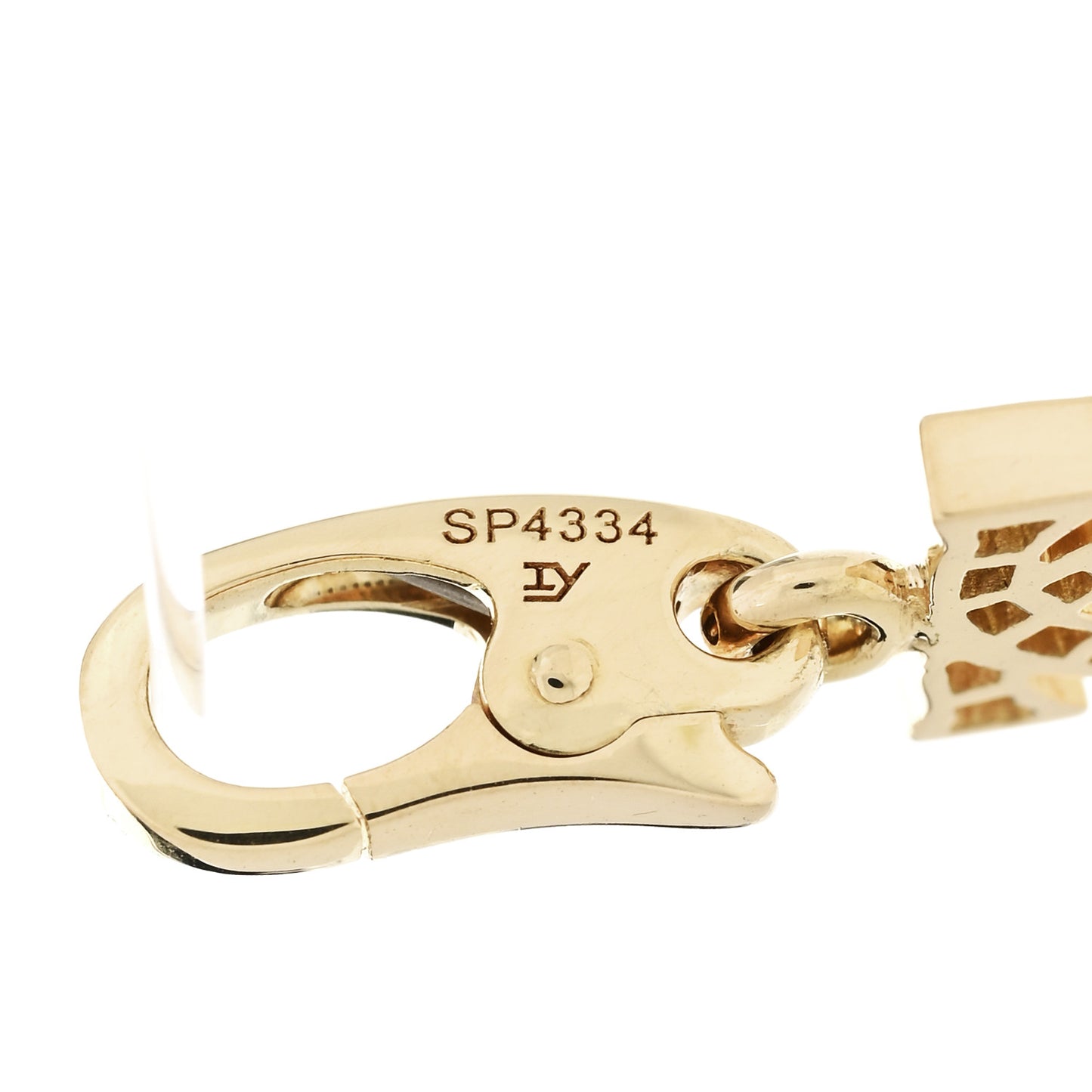 18K Yellow Gold Diamond Logo Charm