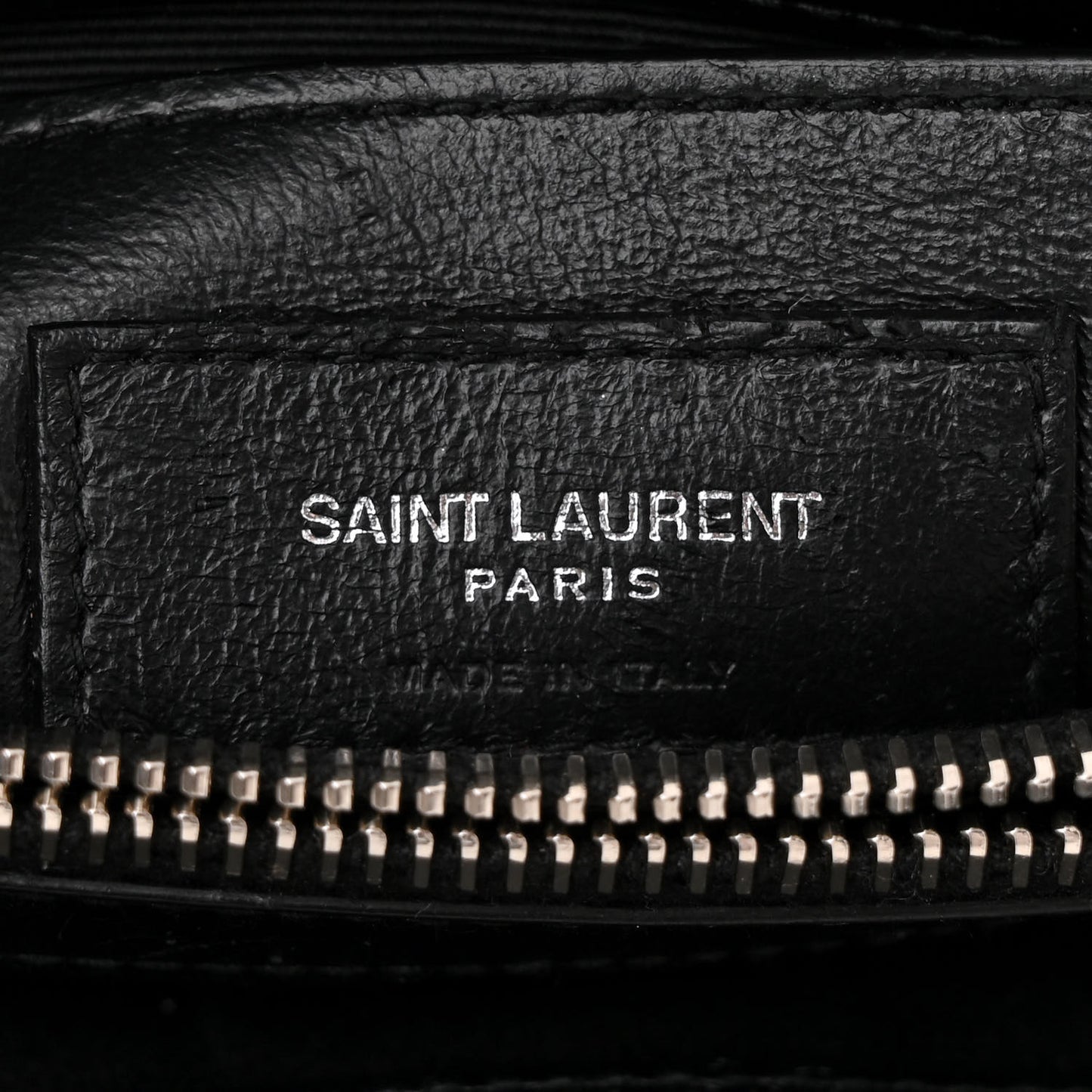 Calfskin Y Quilted Monogram Small Loulou Chain Satchel Black