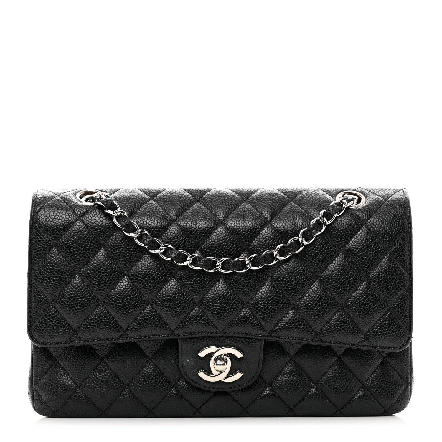 Chanel Caviar Quilted Medium Double Flap Black 1 of 11