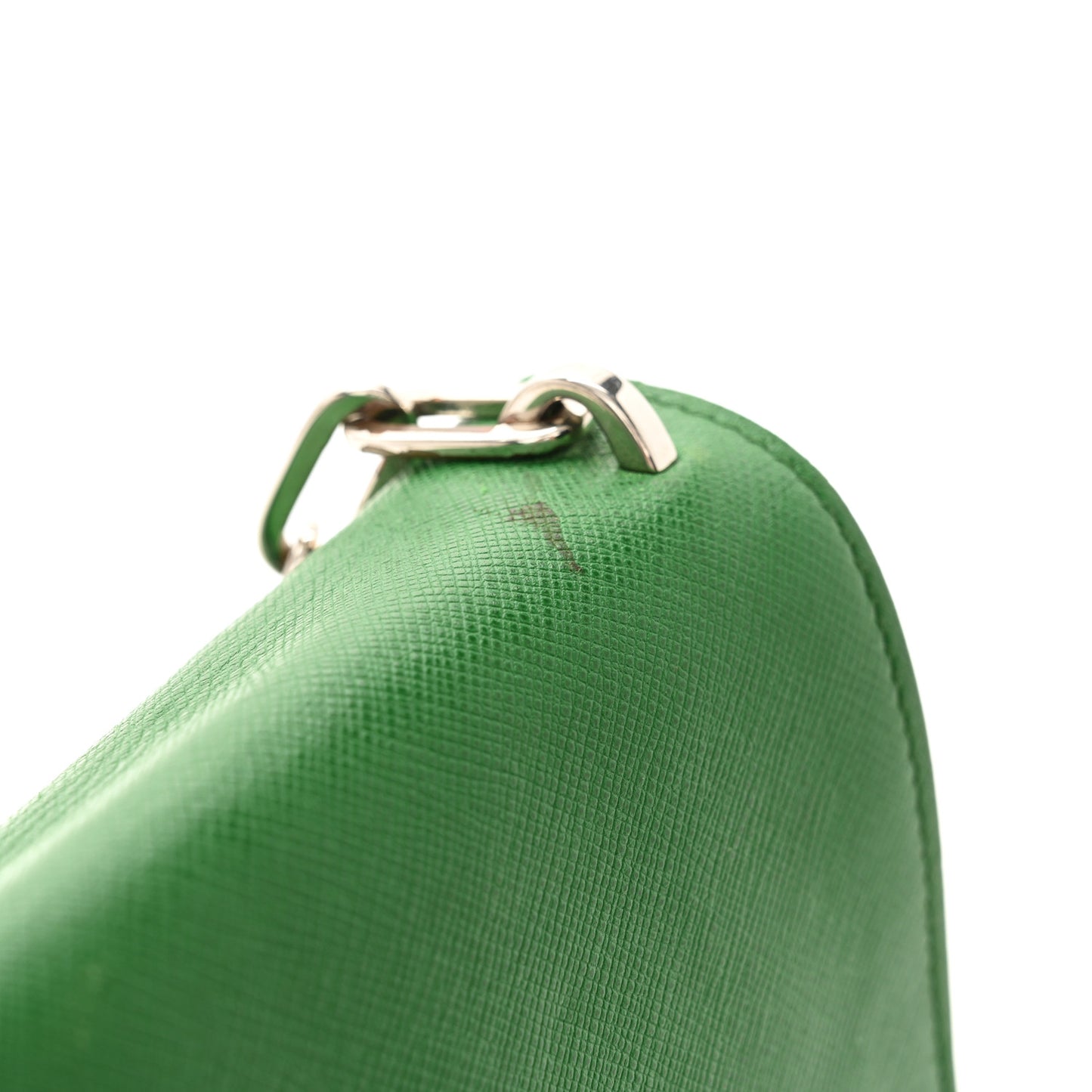 Saffiano Lux Sound Crossbody Bag Green