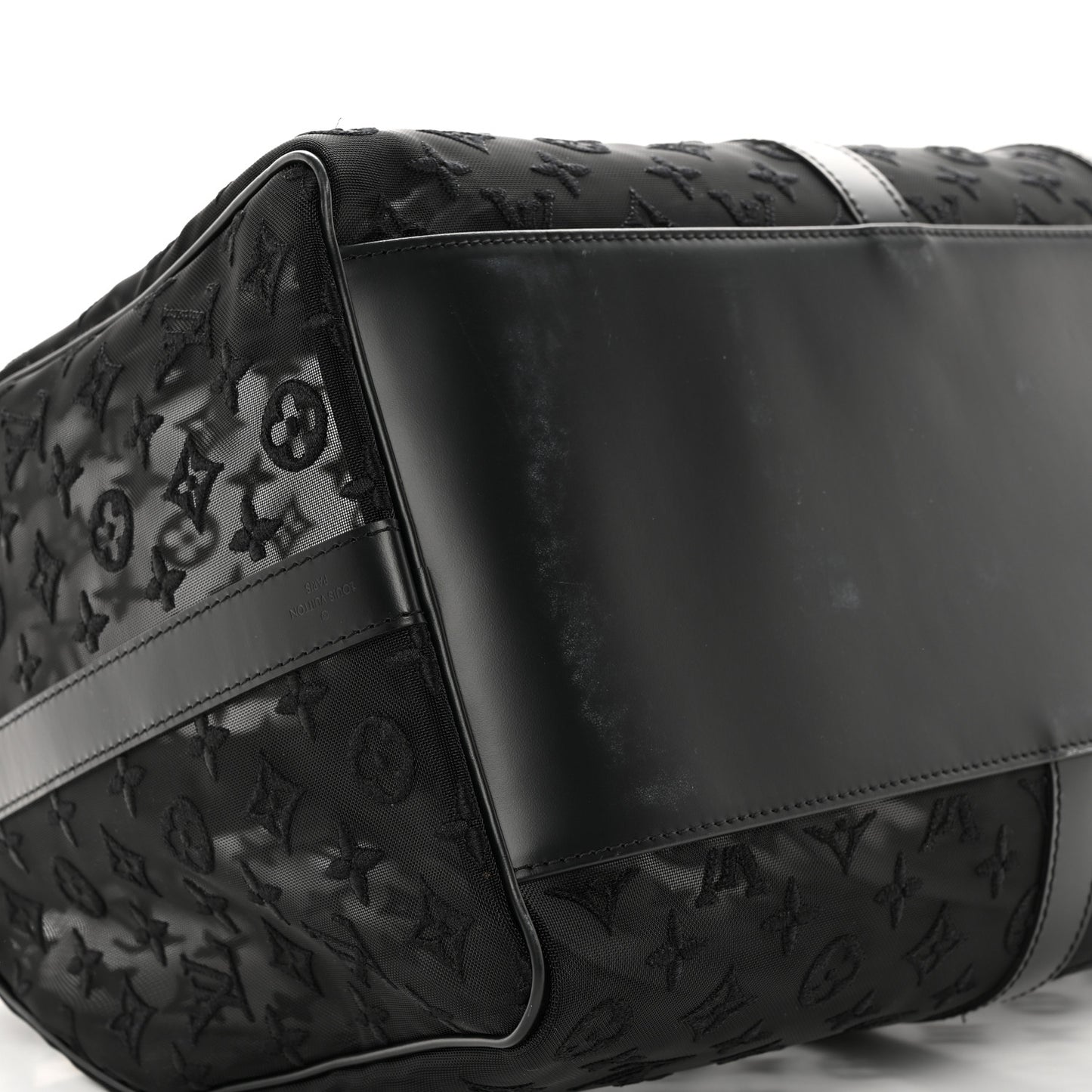 Monogram See Through Keepall Bandouliere 50 Black